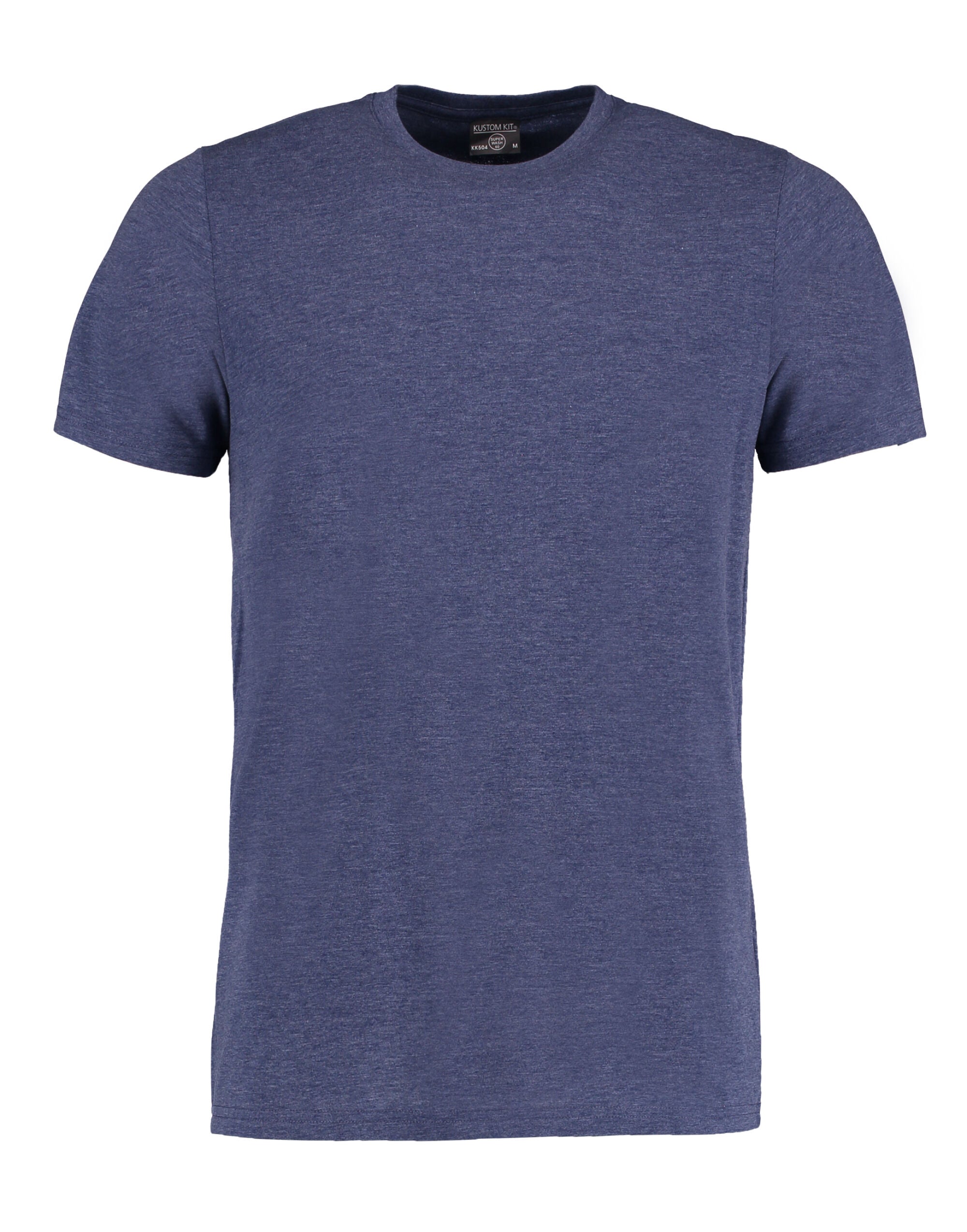 Kustom Kit Mens Fashion Superwash Tee KK504 - Denim Marl - Customisable T-Shirts