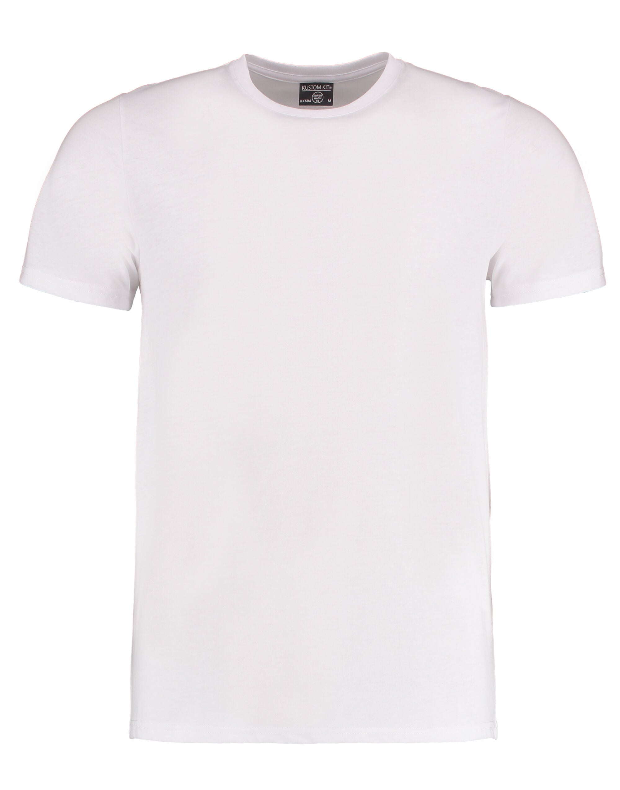 Kustom Kit Mens Fashion Superwash Tee KK504 - White - Customisable T-Shirts