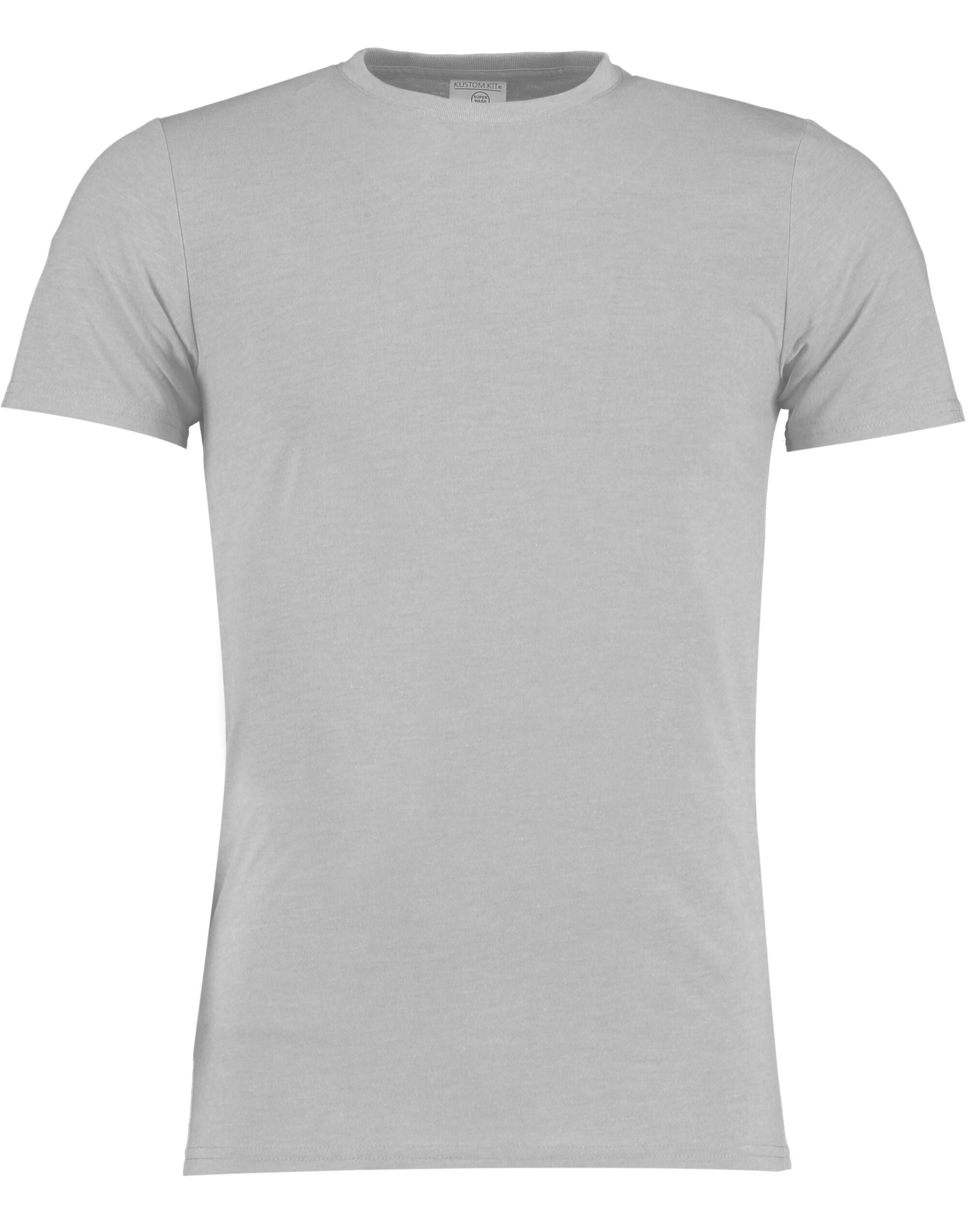Kustom Kit Mens Fashion Superwash Tee KK504 - Light Grey Marl - Customisable T-Shirts