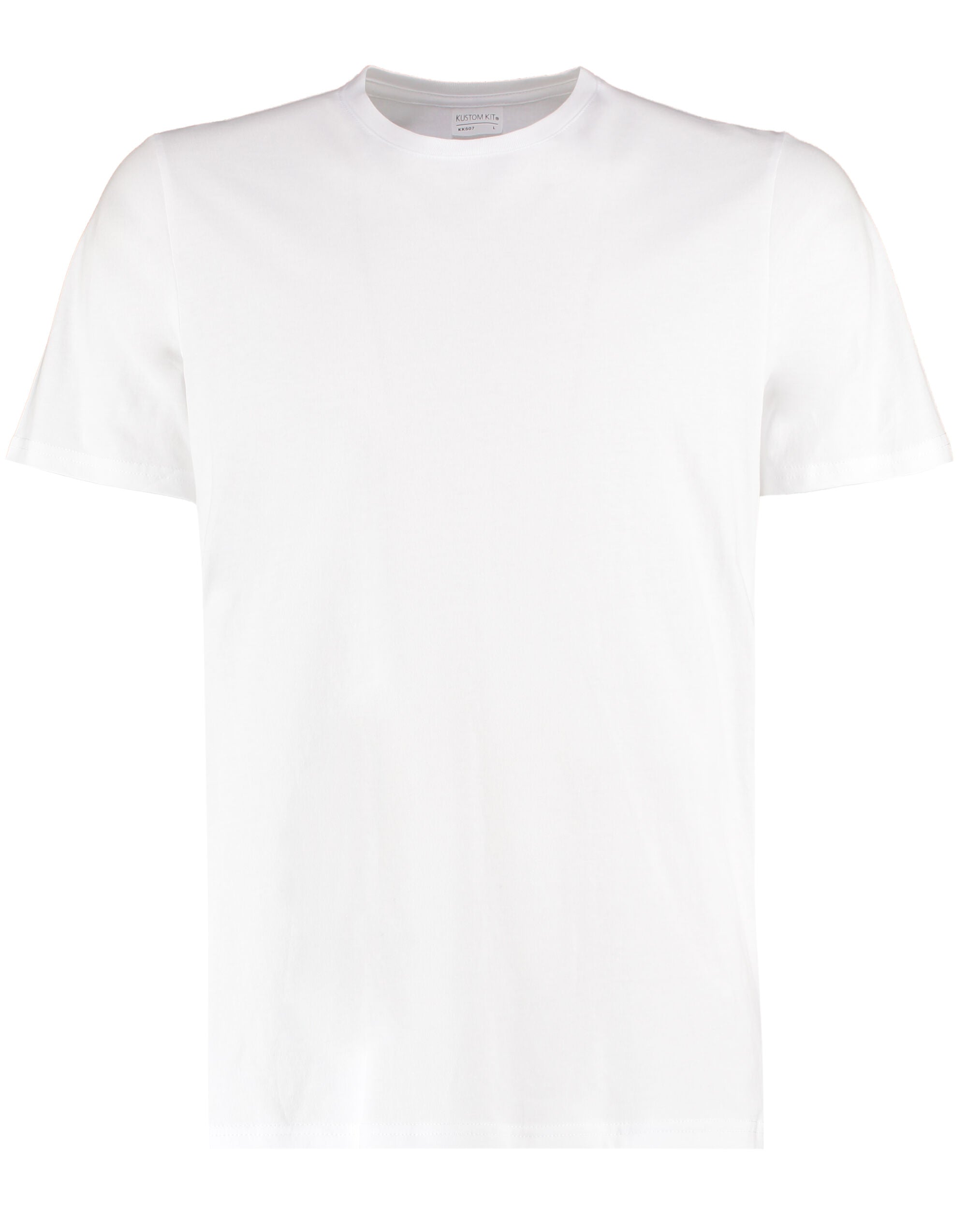 Kustom Kit Mens Fashion Fit Cotton Tee KK507 - White - Customisable T-Shirts