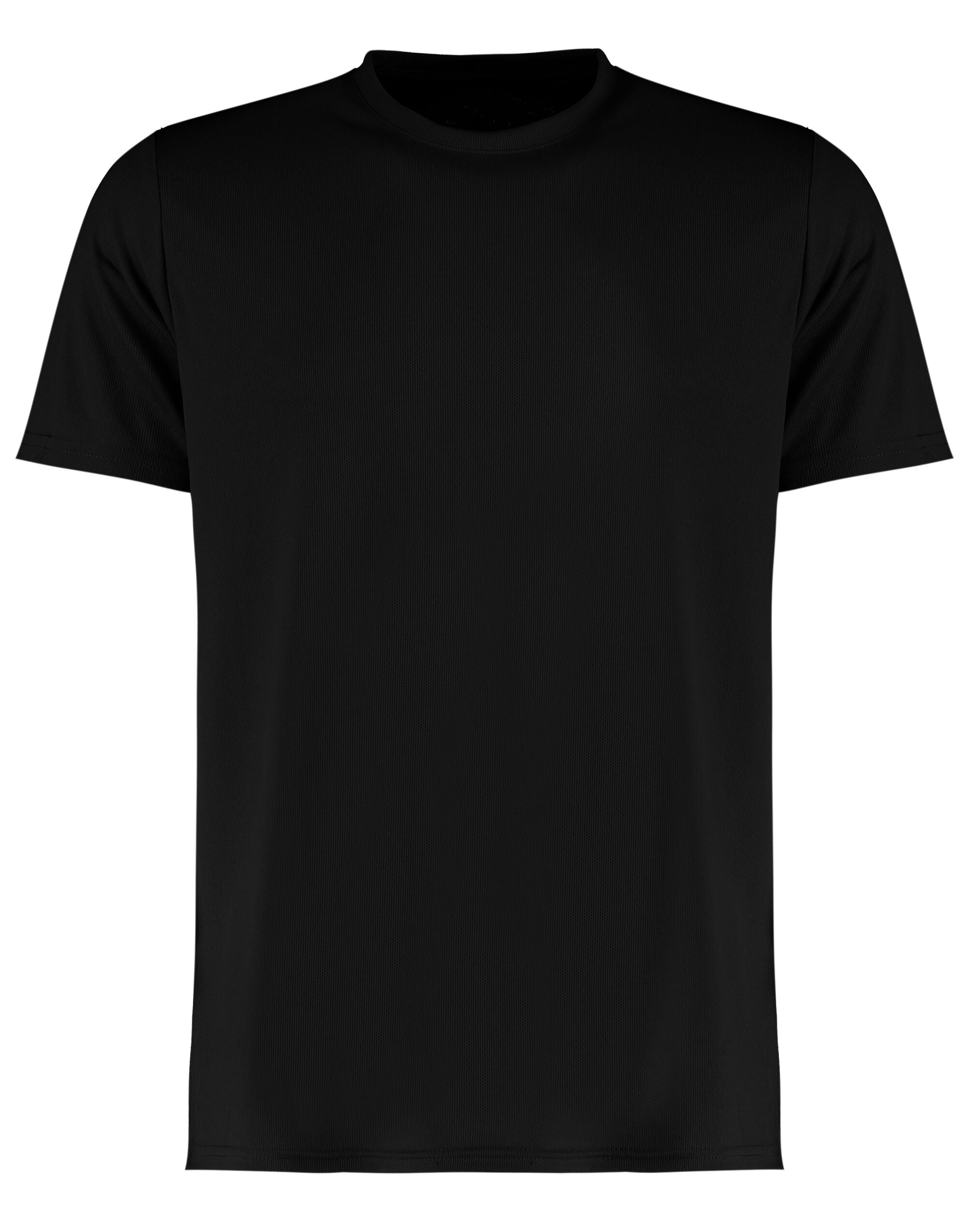 Kustom Kit Mens Cooltex Micro Mesh Tee KK555 - Black - Customisable T-Shirts