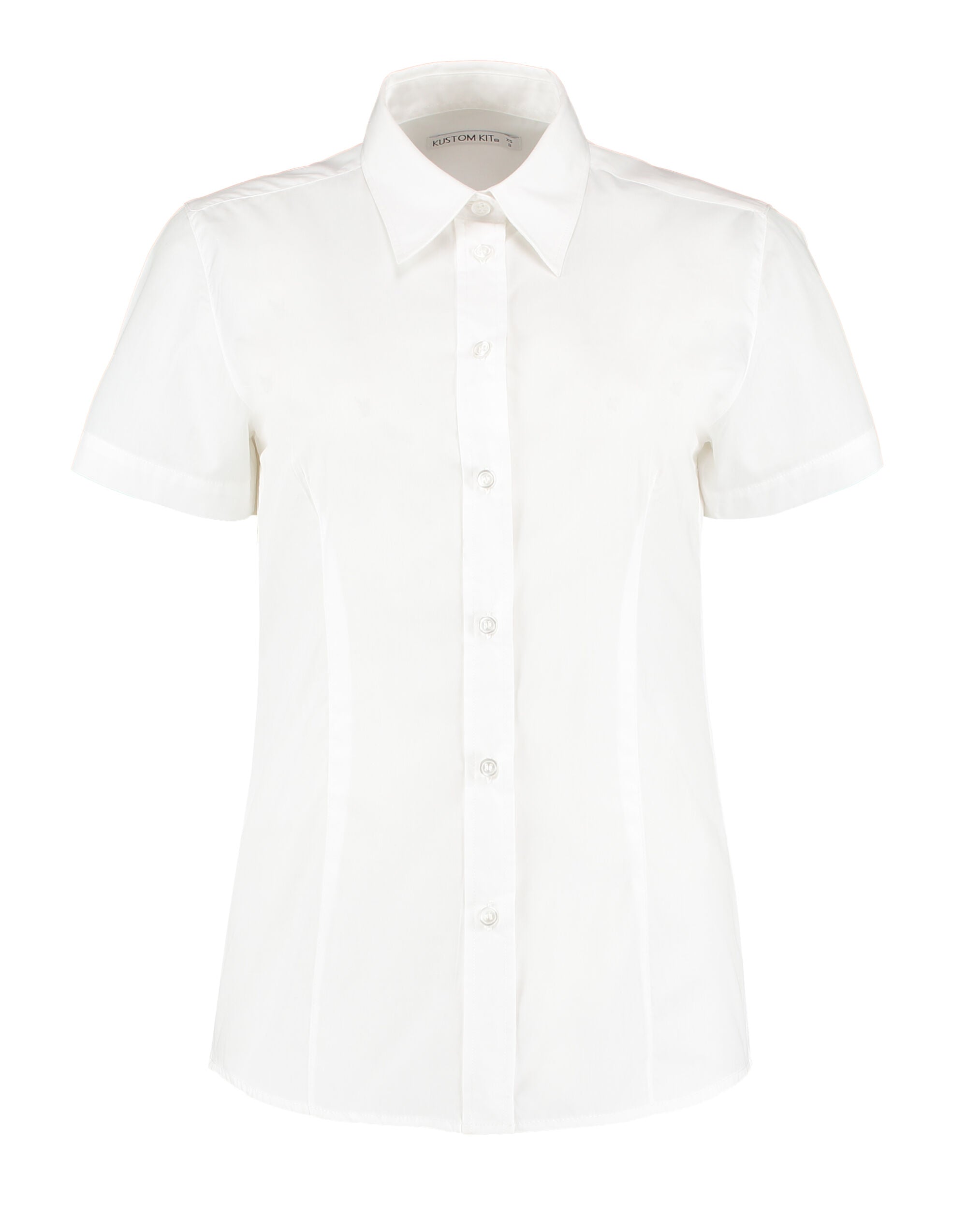 Kustom Kit Lady Clasic S Workforce Shirt KK728 - White - Customisable Shirts