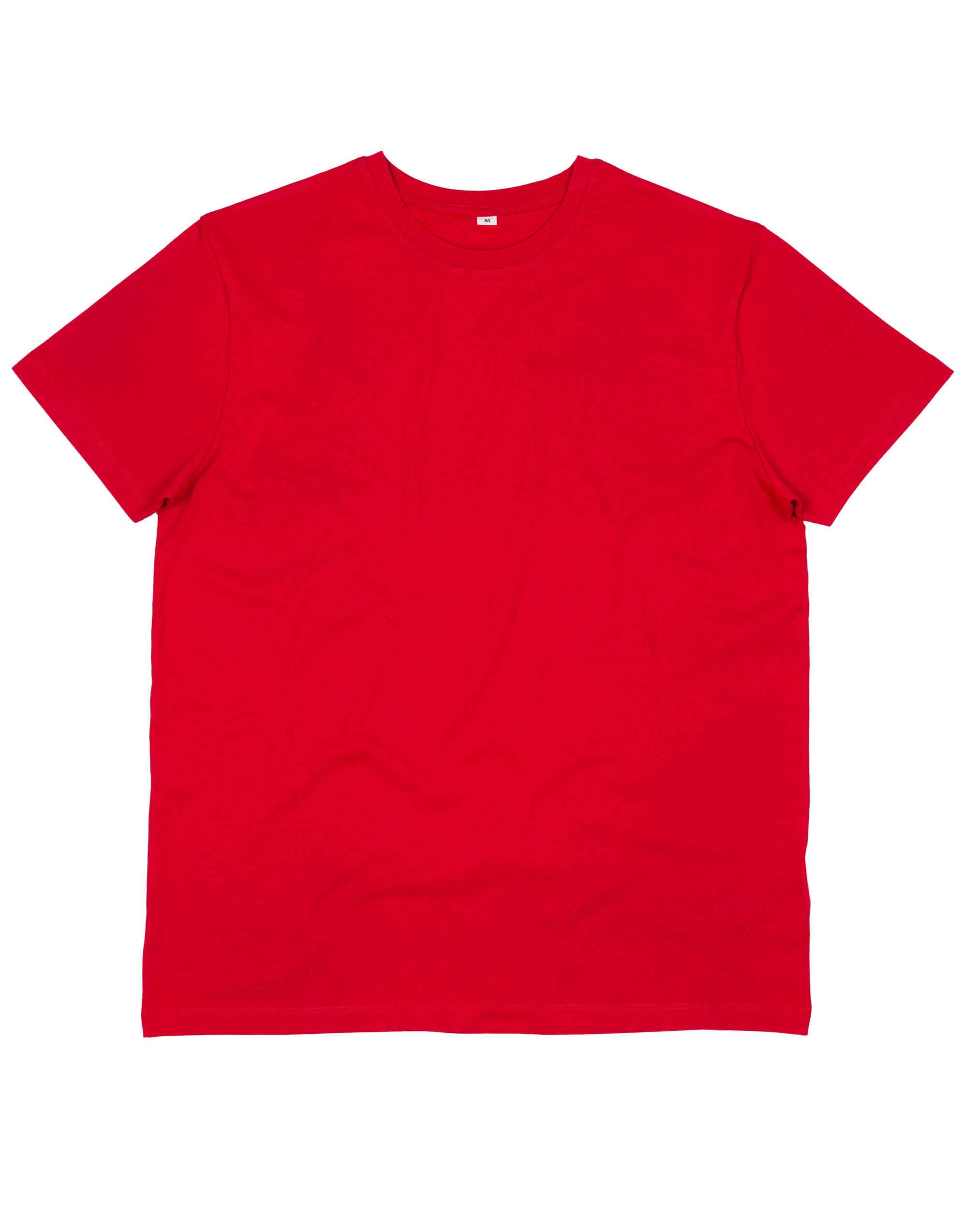 Mantis Mens EShort Sleeveential Organic T M01 - Red - Customisable T-Shirts