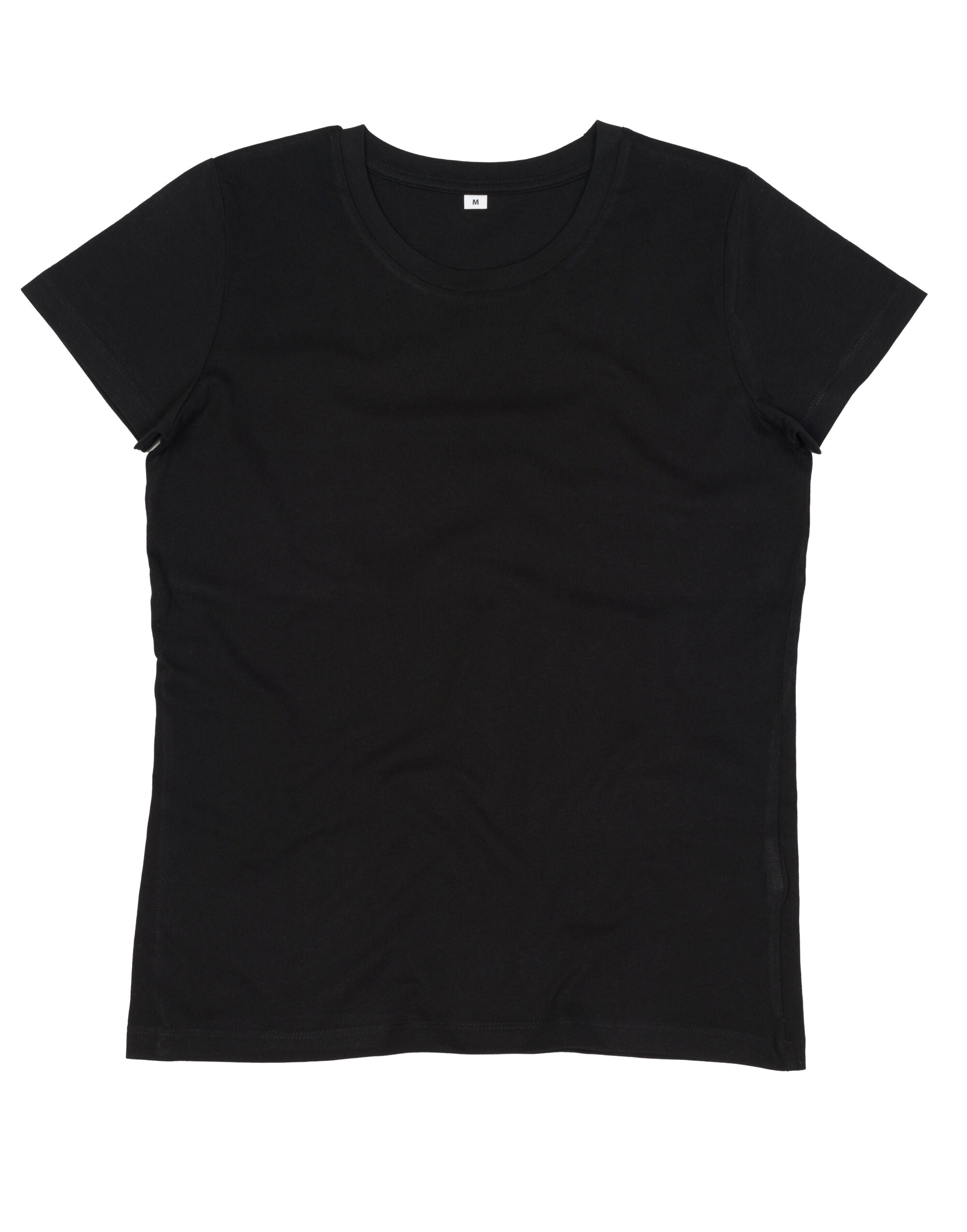 Mantis Womens EShort Sleeveential Organic T M02 - Black - Customisable T-Shirts