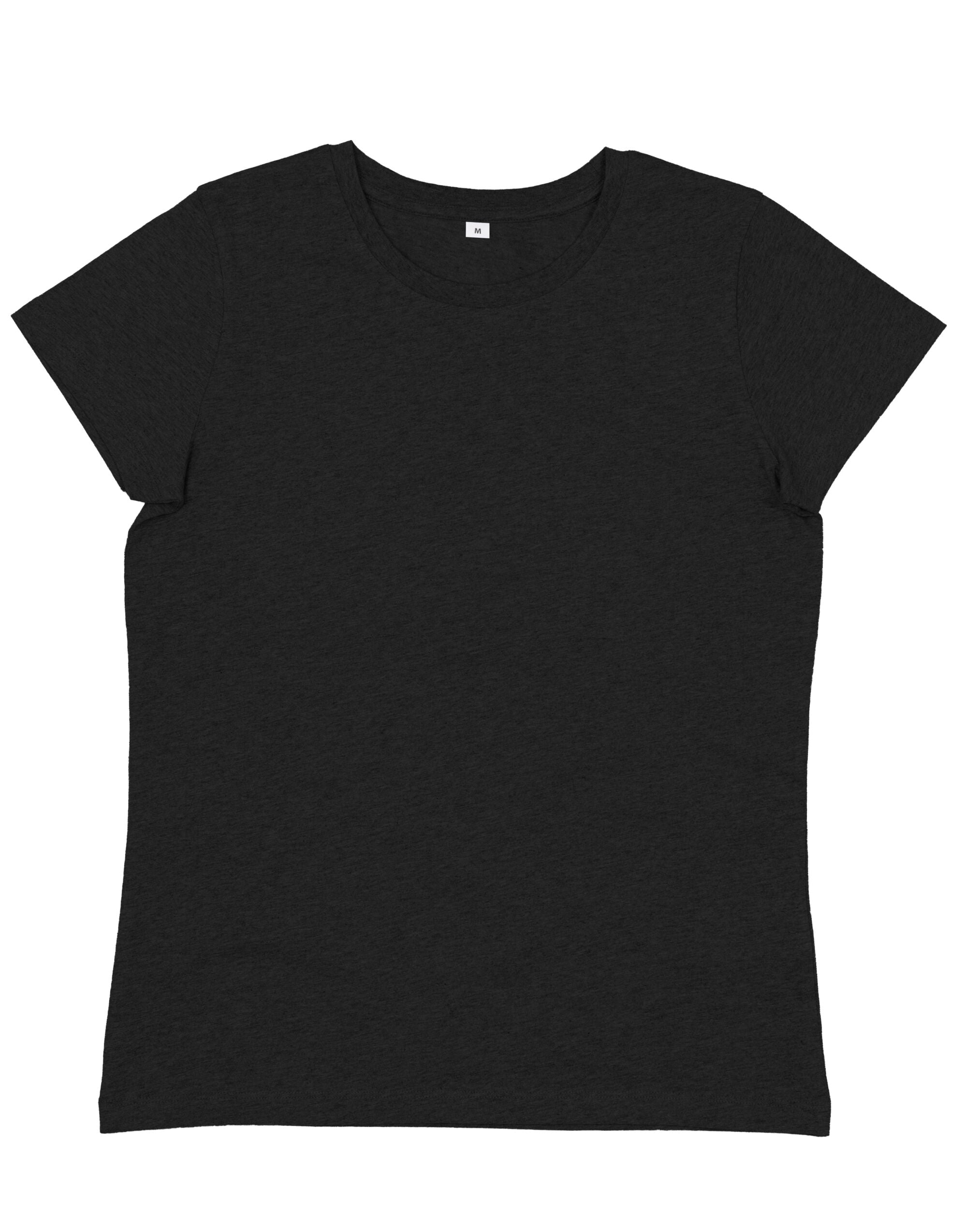 Mantis Womens EShort Sleeveential Organic T M02 - Charcoal Grey Melange - Customisable T-Shirts