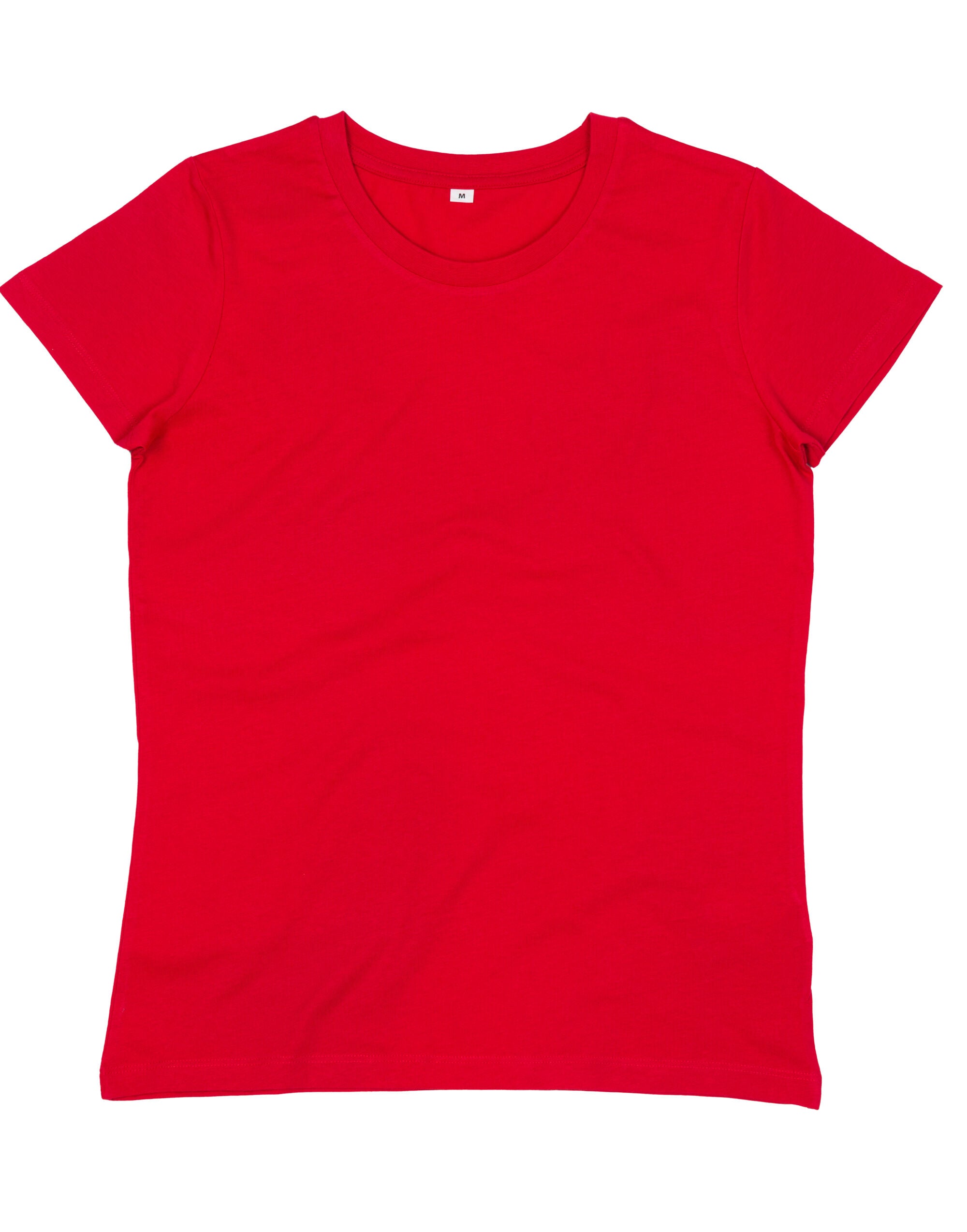 Mantis Womens EShort Sleeveential Organic T M02 - Red - Customisable T-Shirts