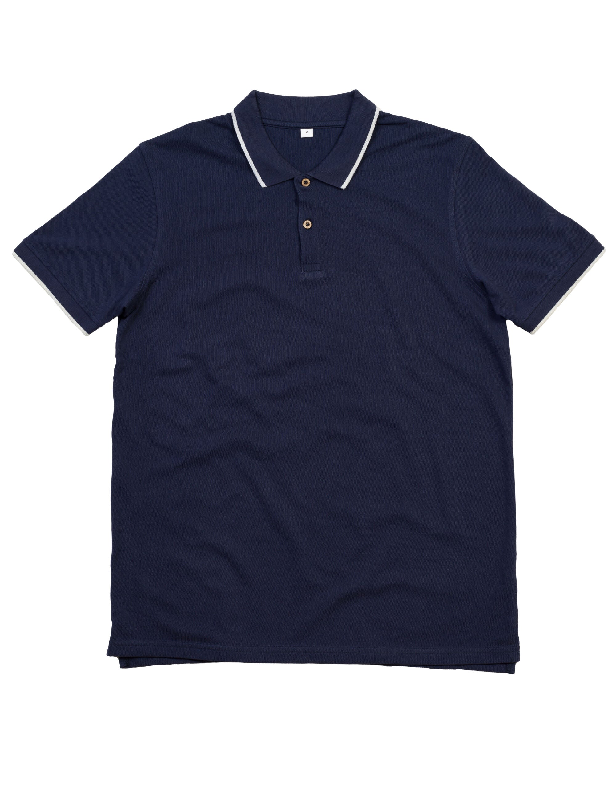 Mantis The Mens Tipped Polo M191 - Navy White - Customisable Polos