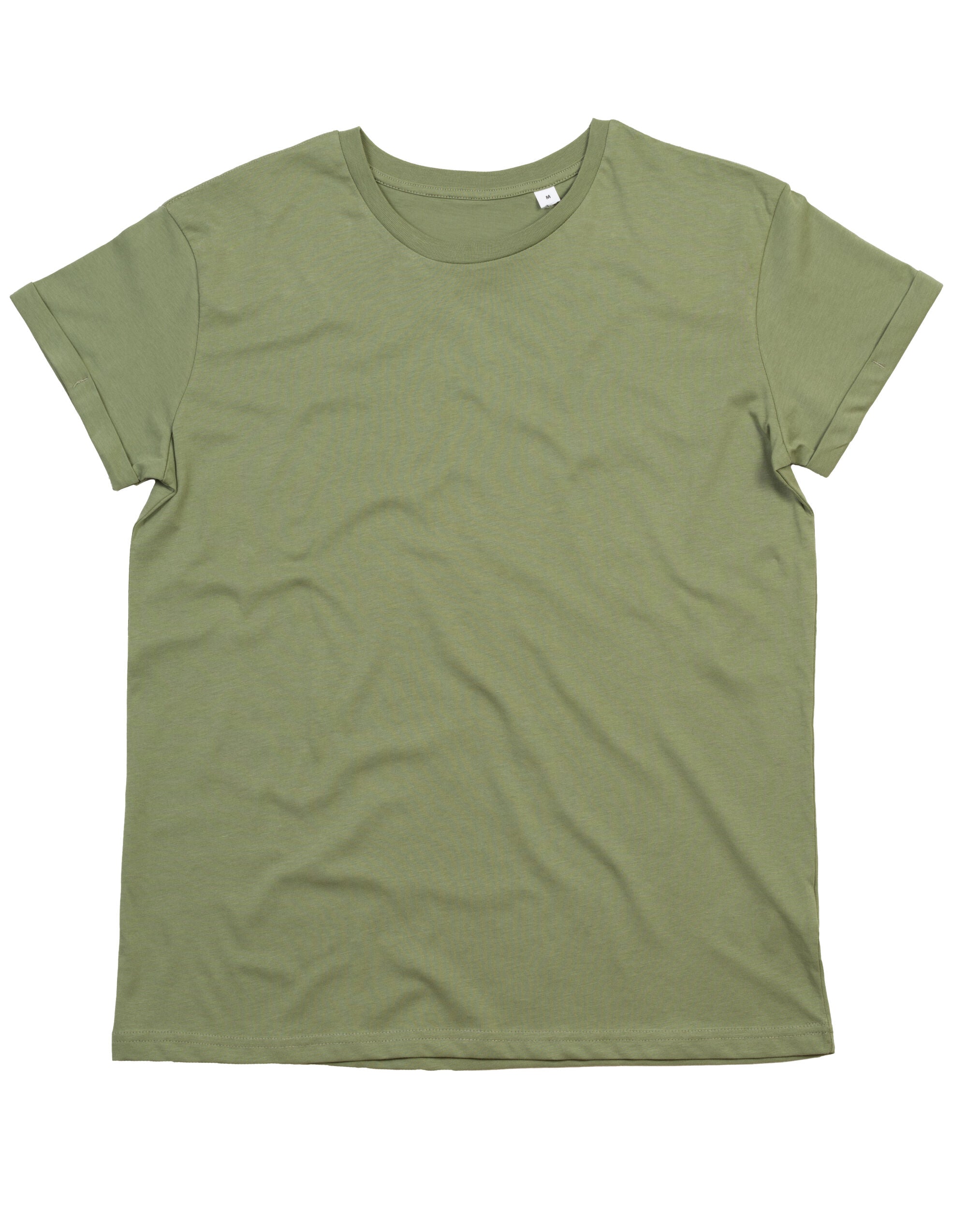 Mantis Mens Roll Sleeve T M80 - Soft Olive - Customisable T-Shirts