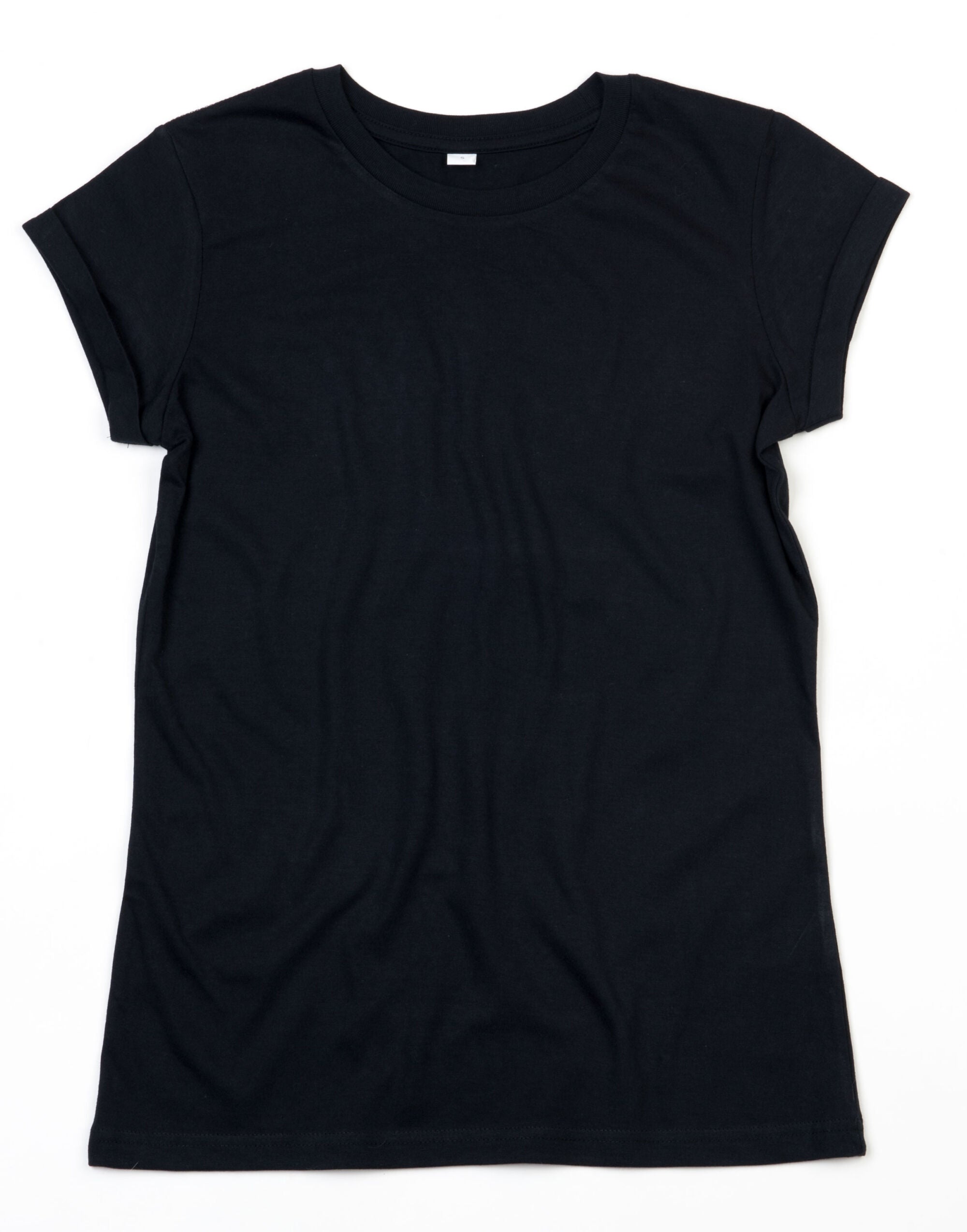 Mantis Womens Roll Sleeve T M81 - Black - Customisable T-Shirts