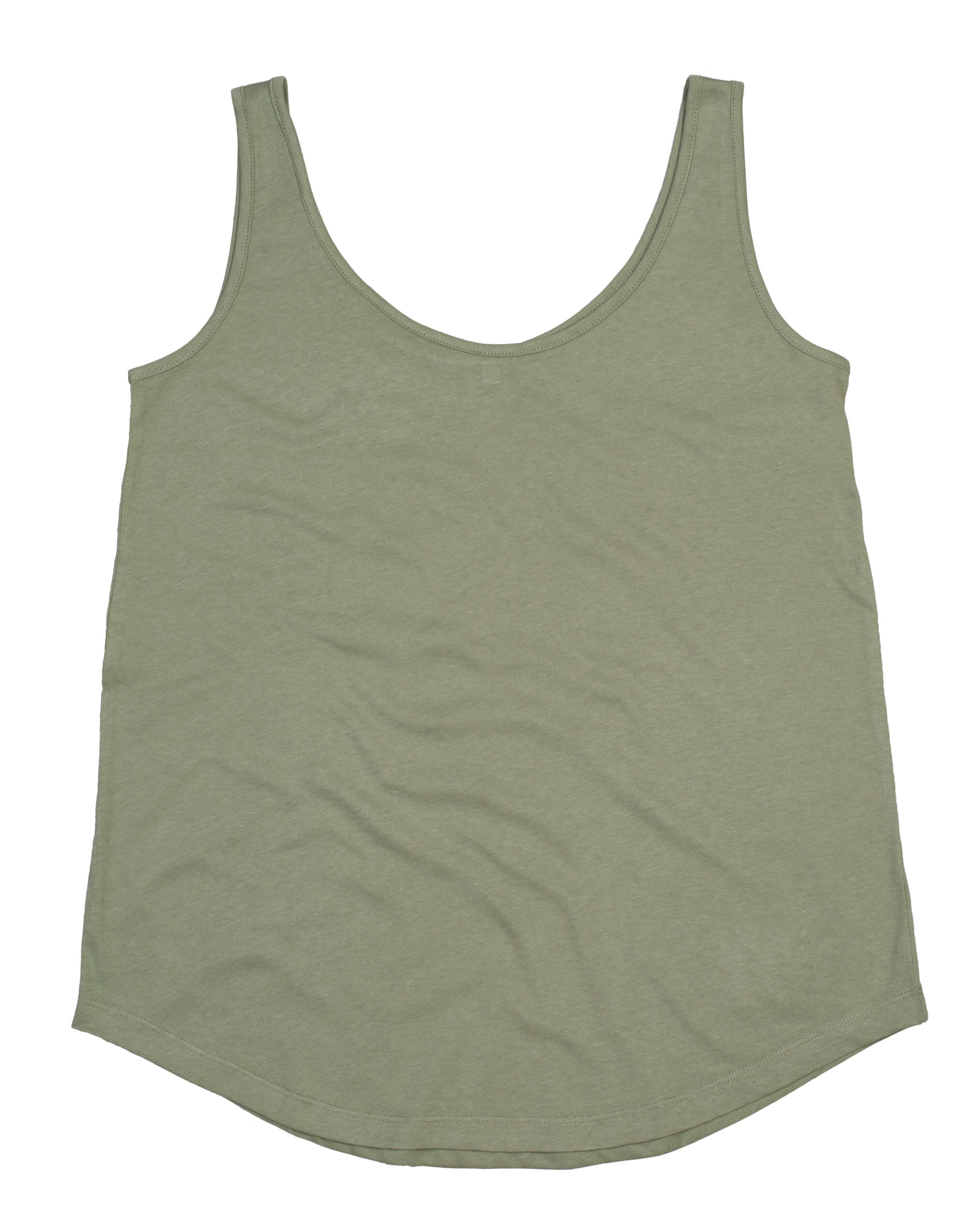 Mantis Womens Loose Fit Vest M92 - Soft Olive - Customisable T-Shirts