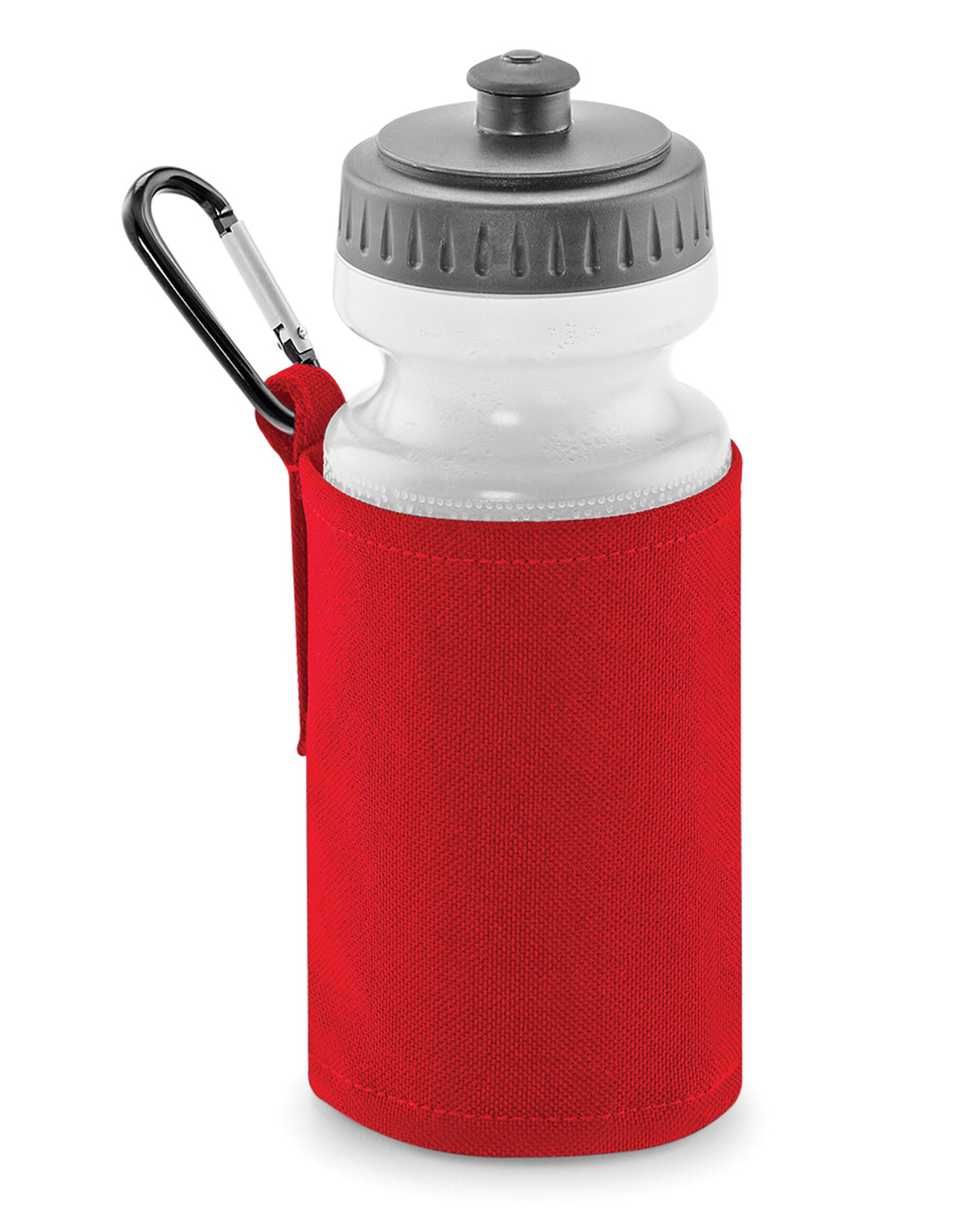 Quadra Water Bottle And Holder qd440 - Classic Red O S - Customisable Bags