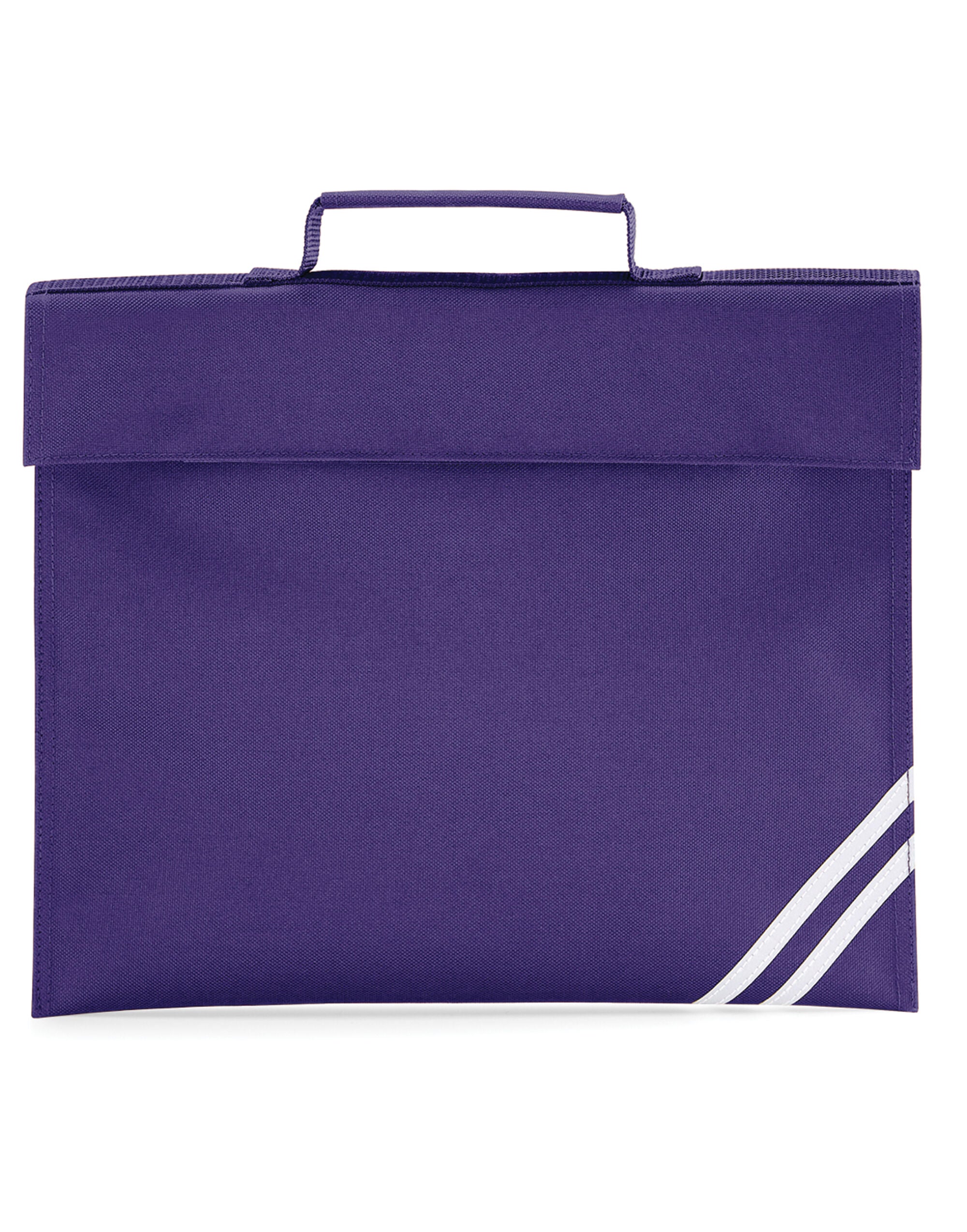 Quadra Classic Book Bag QD456 - Purple O S - Customisable Bags