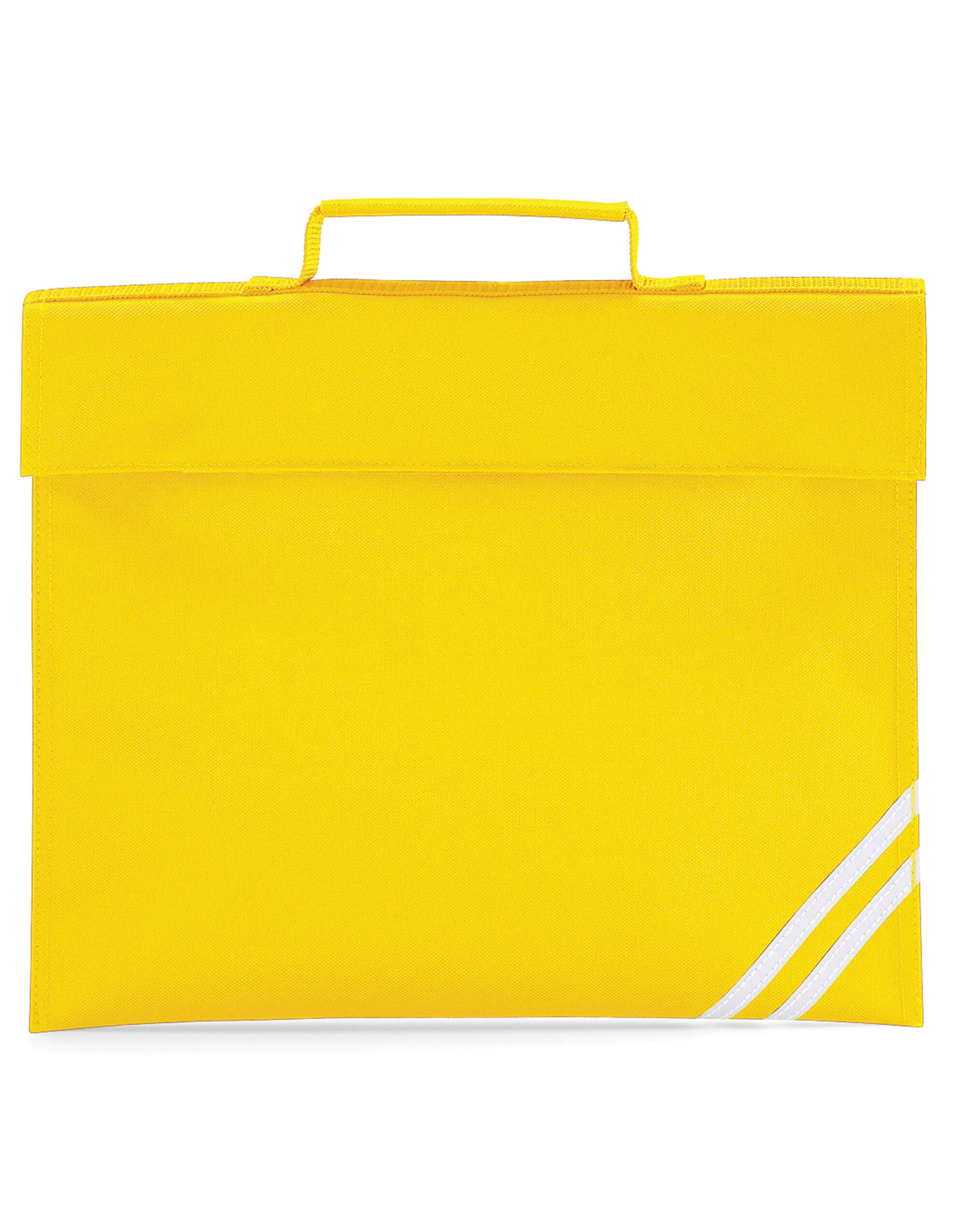 Quadra Classic Book Bag QD456 - Yellow O S - Customisable Bags