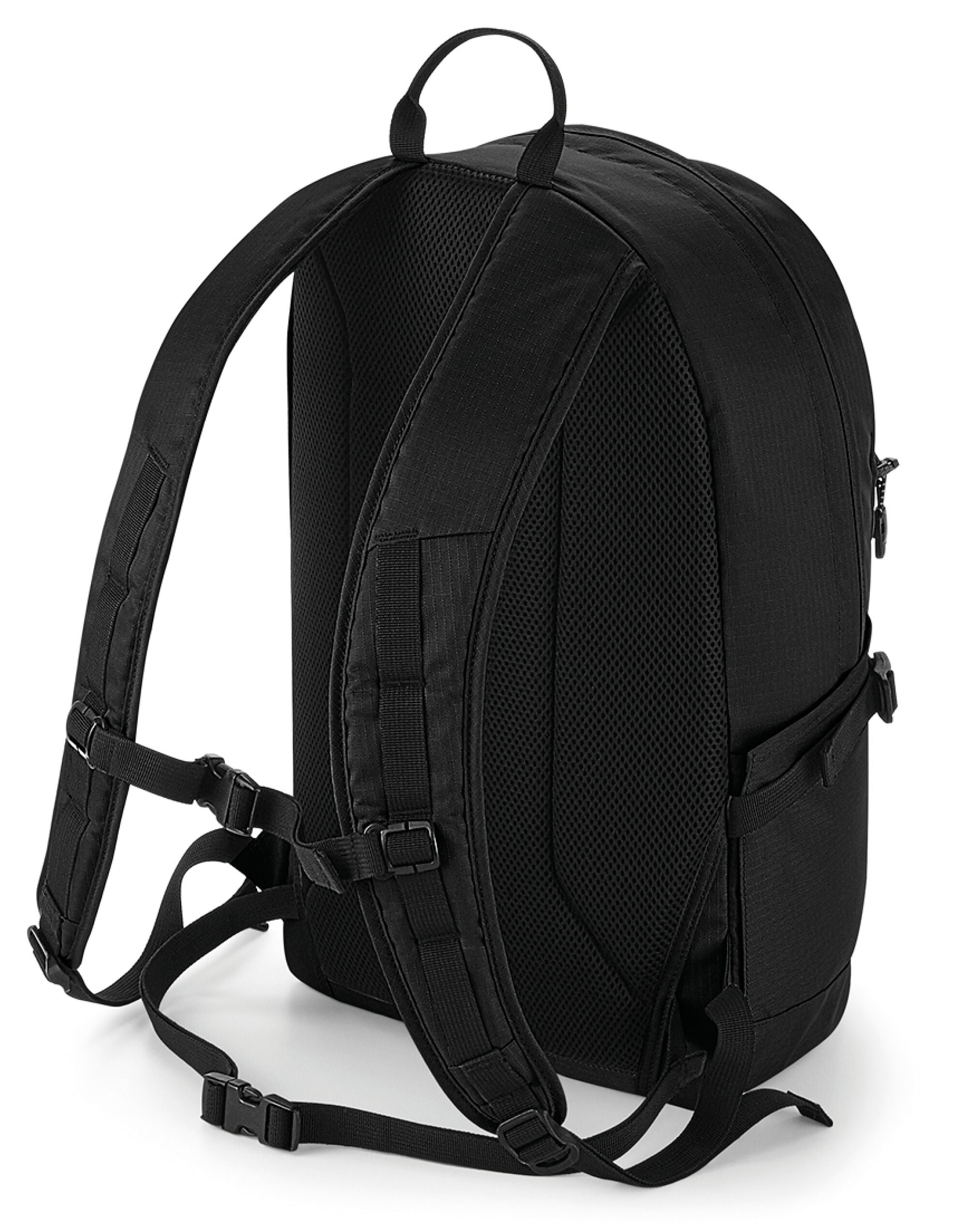 Quadra Everyday Outdoor 20L Backpack qd520 - Black O S - Customisable Bags