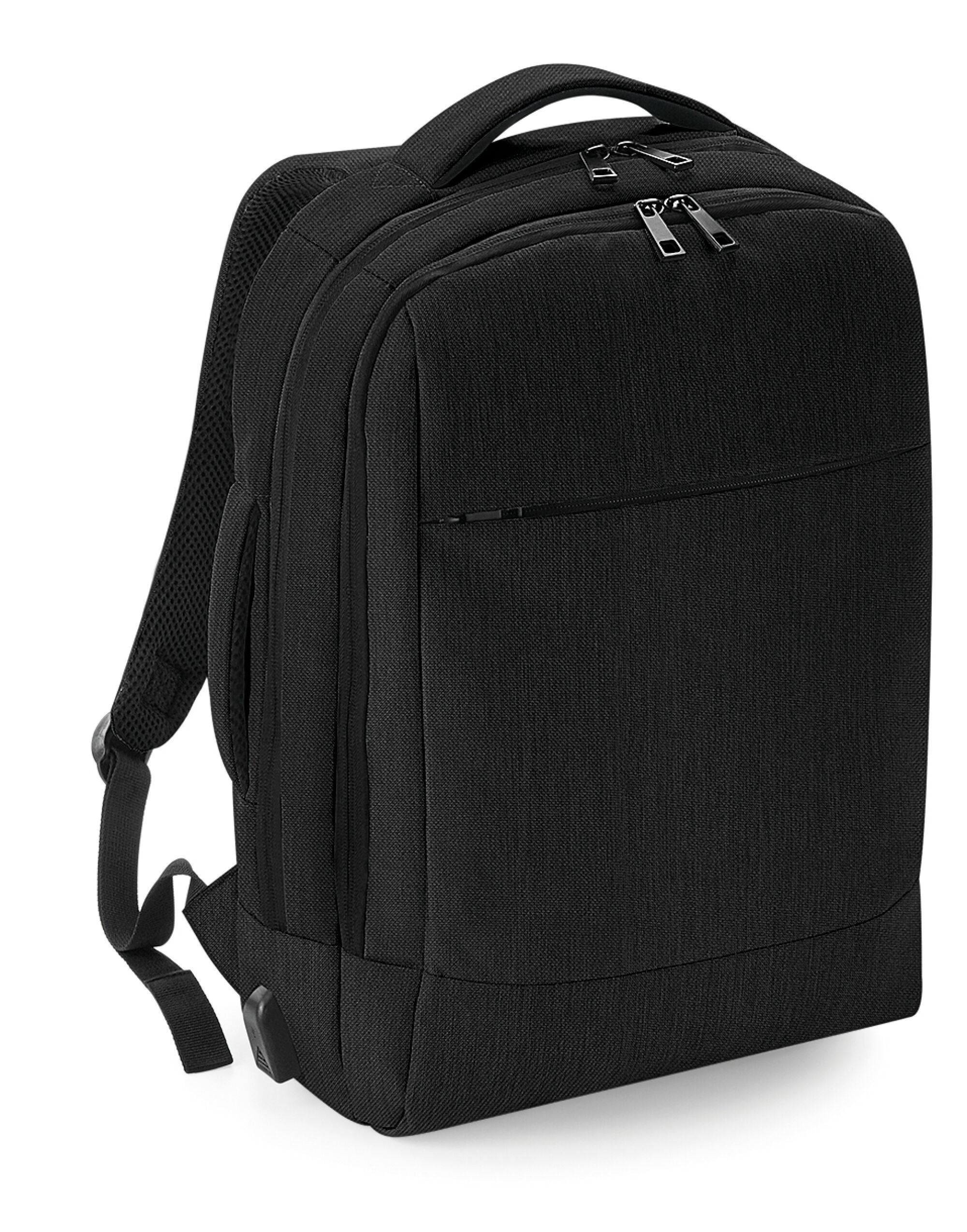 Quadra QTech Charge Convertible Backpack qd990 - Black O S - Customisable Bags