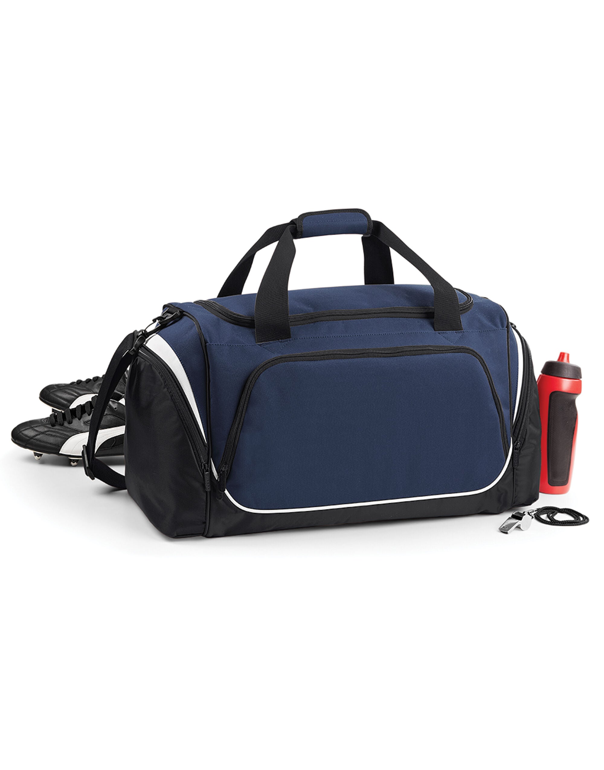 Quadra Pro Team Holdall qs270 - French Navy Black White O S - Customisable Bags