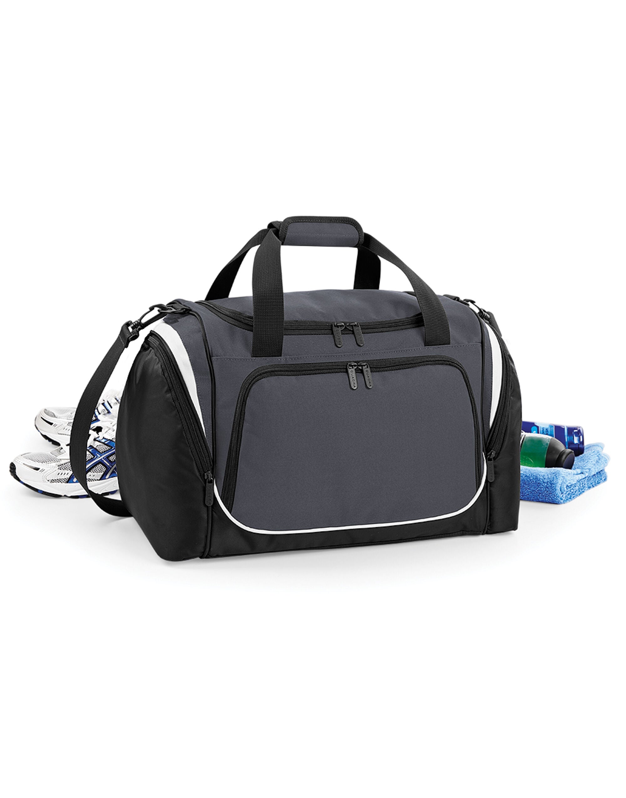 Quadra Quarda Pro Team Locker Bag qs277 - Graphite Black White O S - Customisable Bags