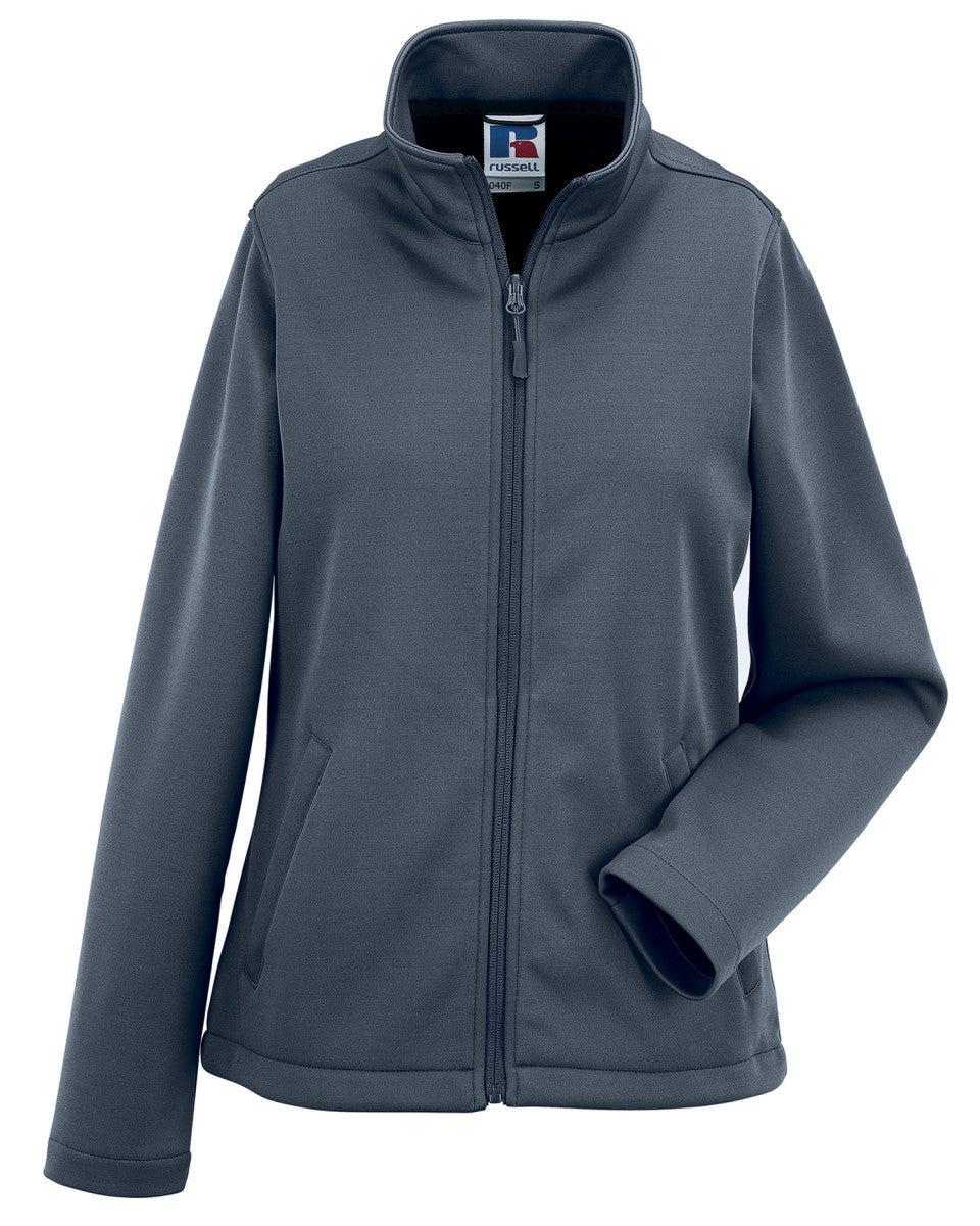Russell Collection Russell Ladies Smart Softshell Jacket R040F - Convoy Grey - Customisable Softshell Jacket