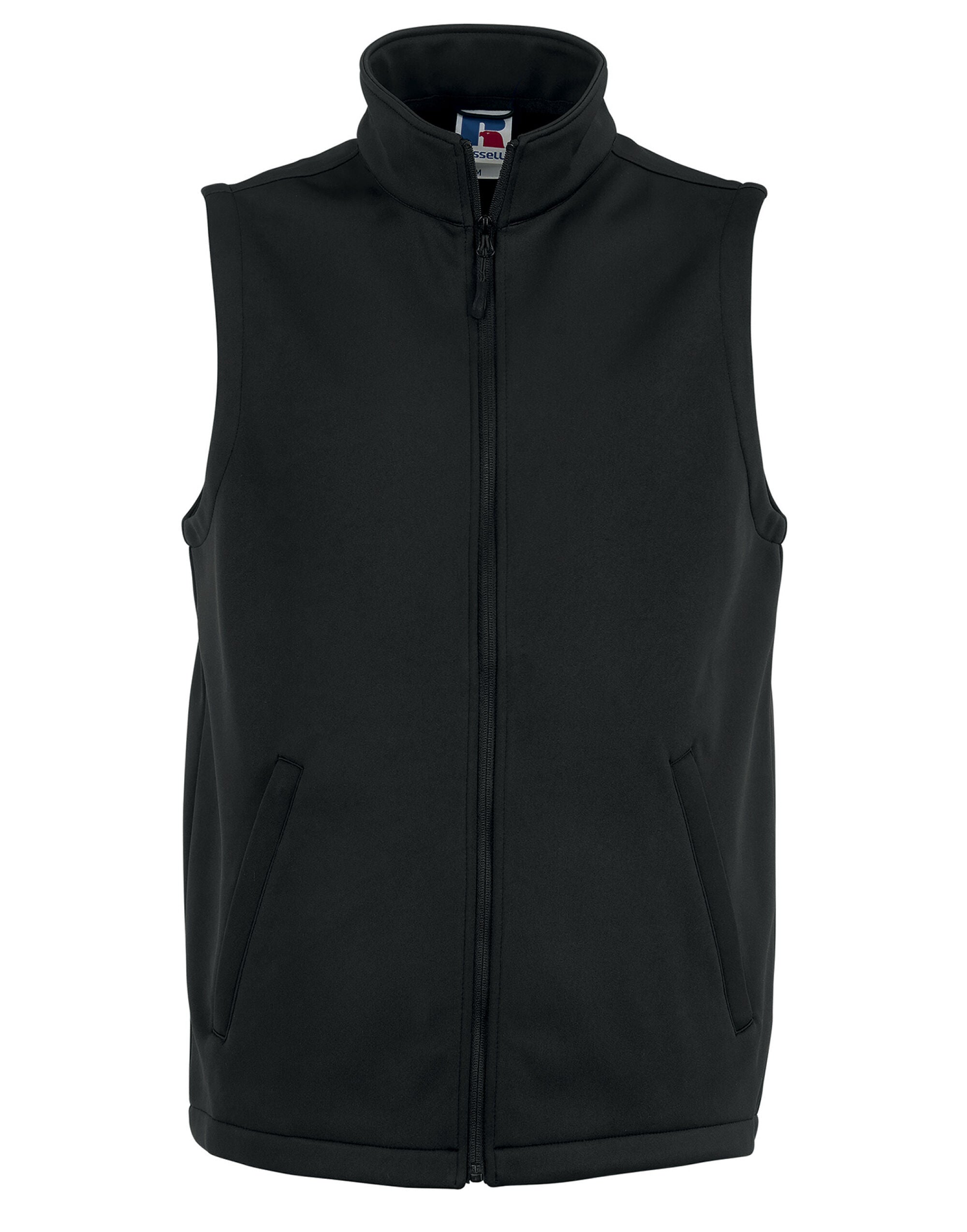 Russell Collection Russell Mens Smart Softshell Gilet r041m - Black - Customisable Gilets & Body Warmers