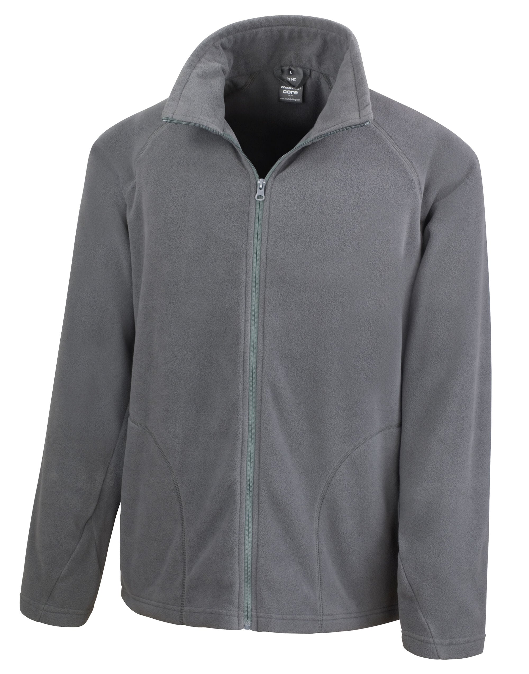 Result Core Mens Microfleece Jacket R114X - Charcoal - Customisable Jackets