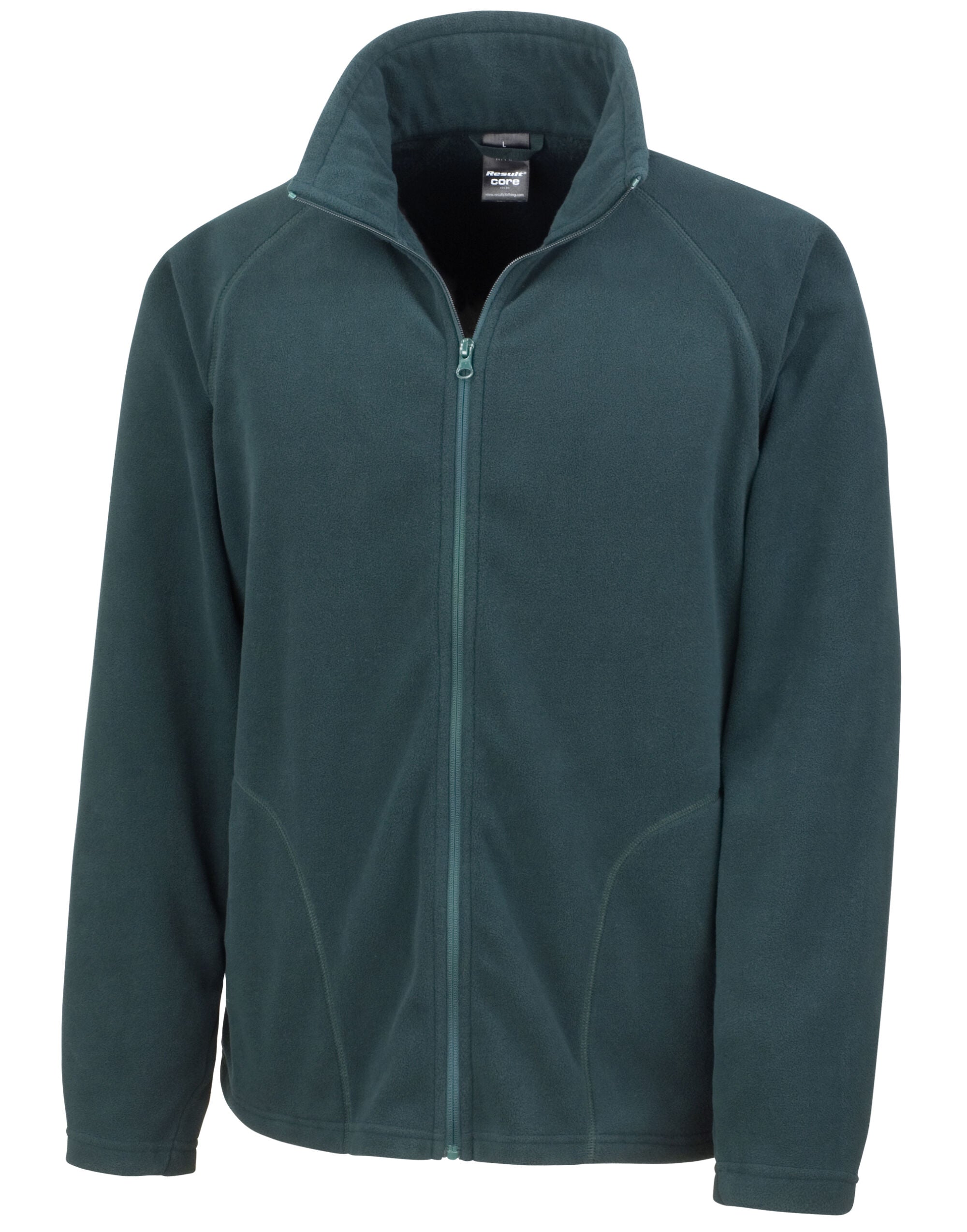 Result Core Mens Microfleece Jacket R114X - Forest Green - Customisable Jackets