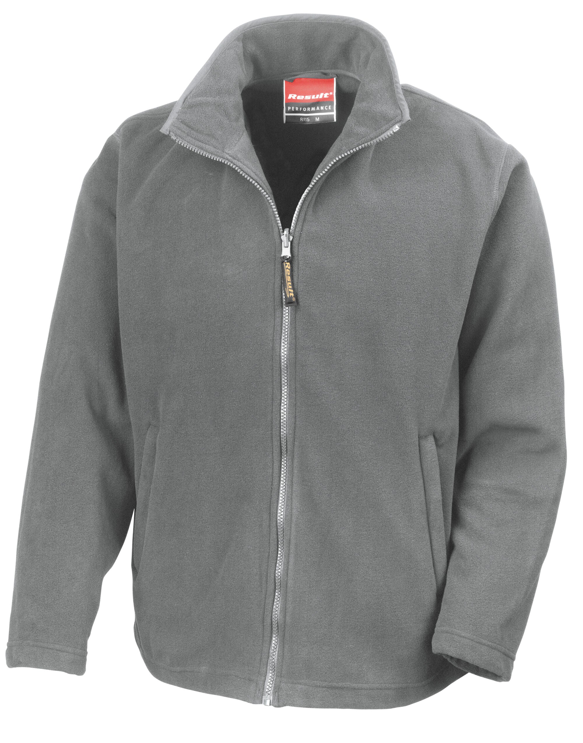 Result Mens Horizon Microfleece Jacket R115M - Light Grey - Customisable Jackets