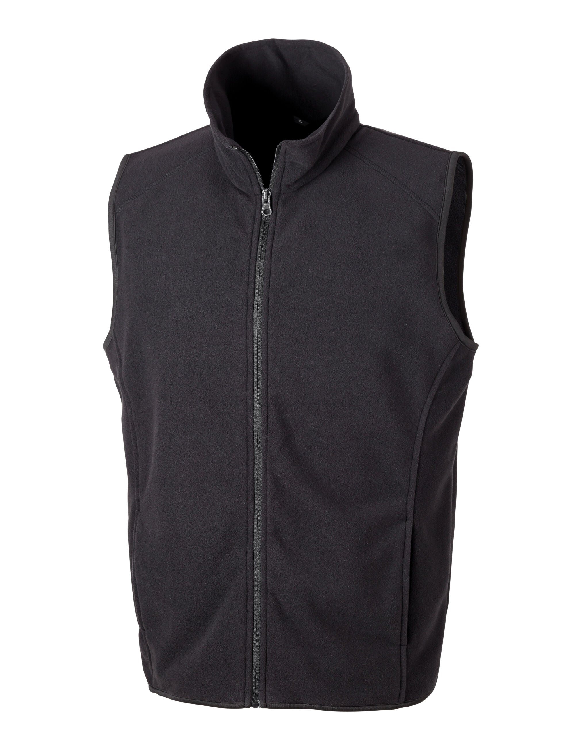Result Microfleece Gilet r116x - Black - Customisable Bodywarmer