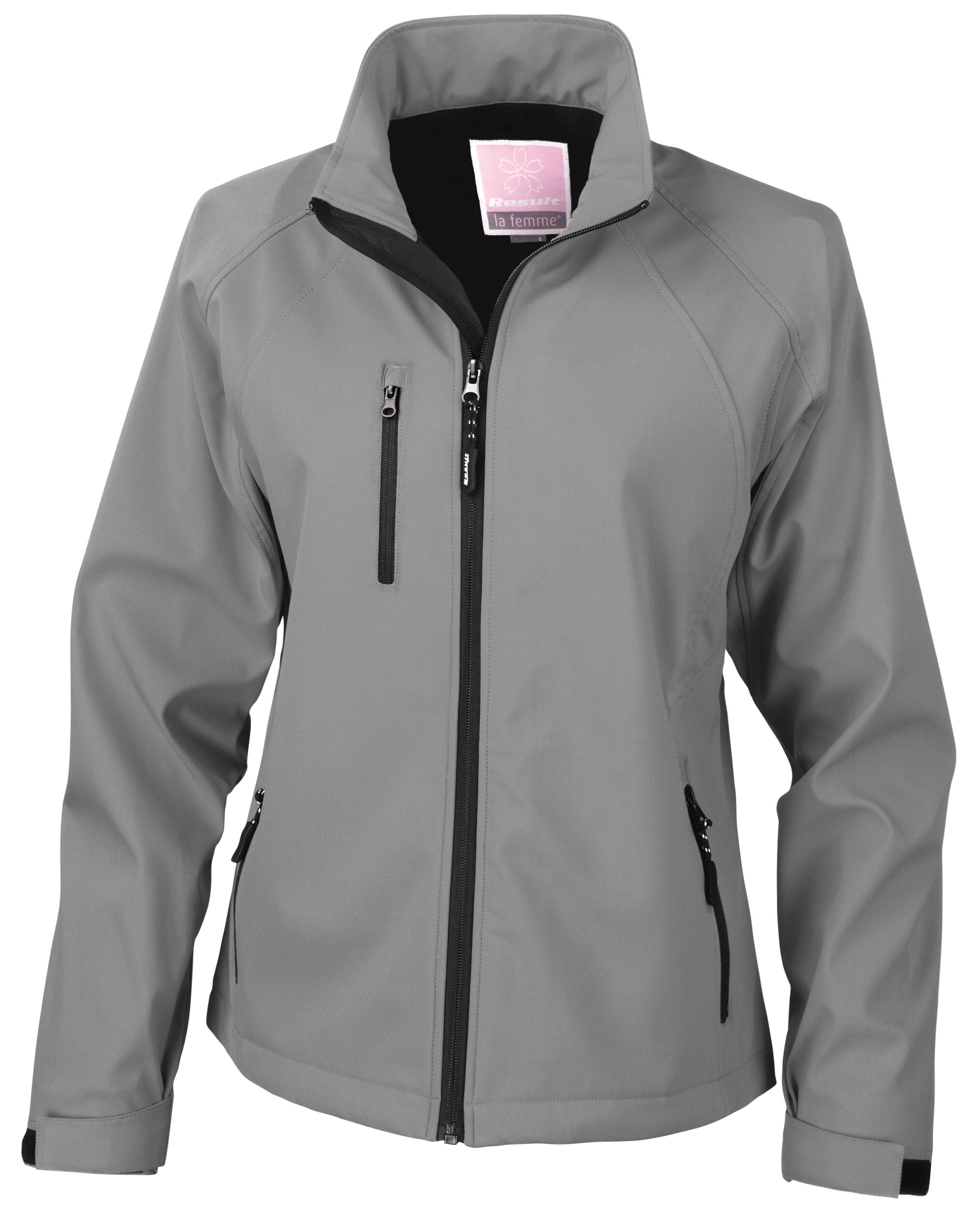Result Womens Baselayer Softshell Jacket R128F - Silver Grey - Customisable Softshell Jacket