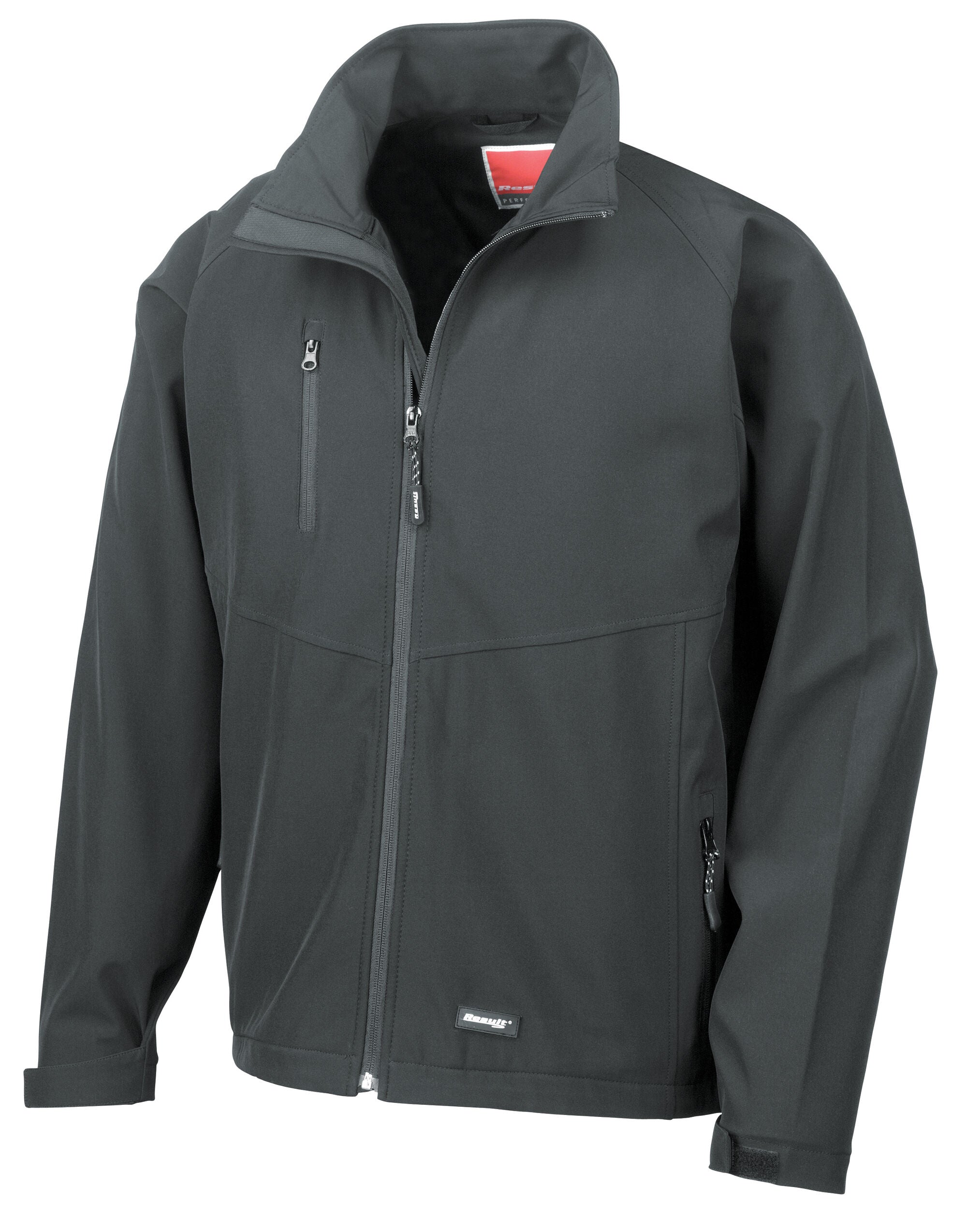 Result Mens Baselayer Softshell Jacket R128M - Black - Customisable Softshell Jacket