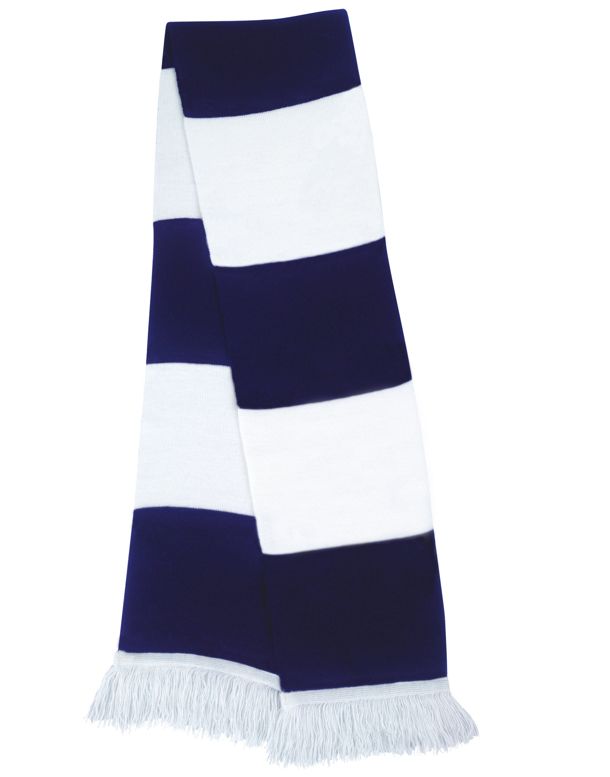 Result Winter Essentials Team Scarf R146X - White Navy O S - Customisable Scarfs