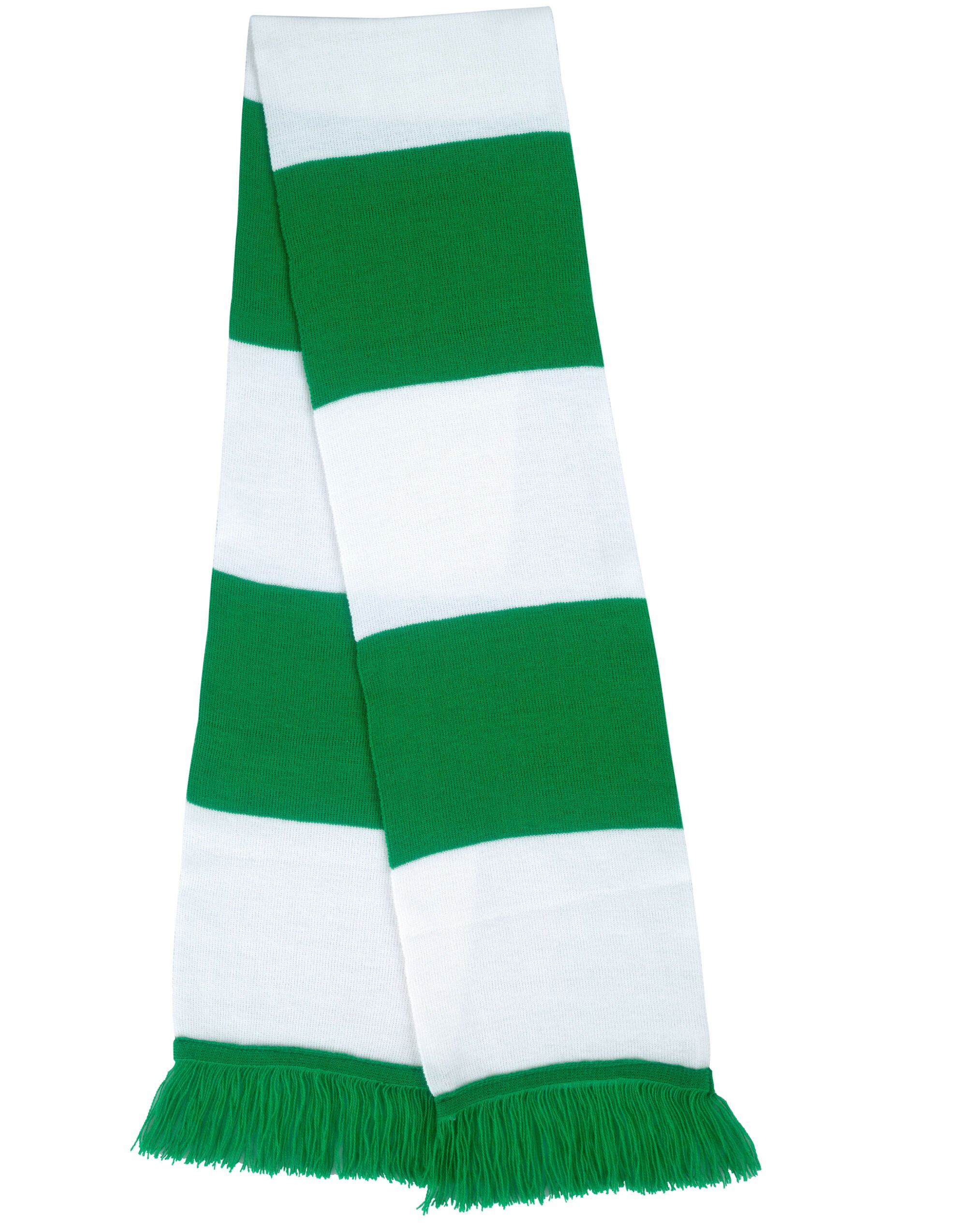 Result Winter Essentials Team Scarf R146X - White Kelly Green O S - Customisable Scarfs