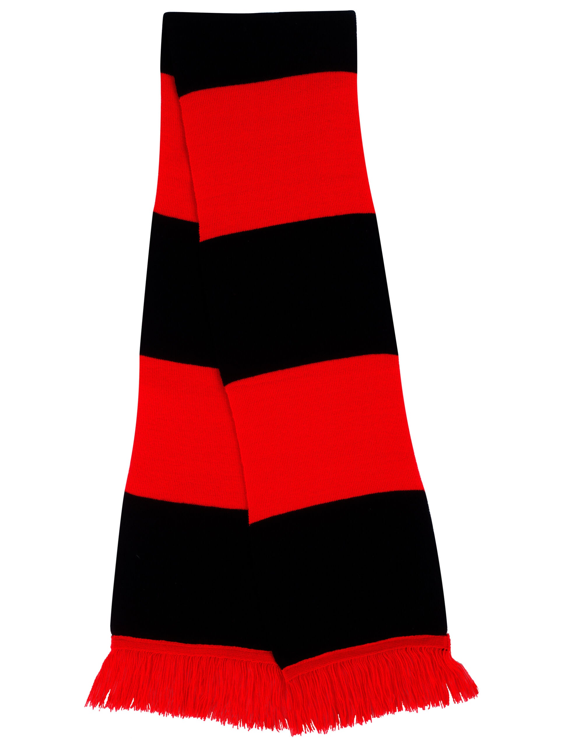 Result Winter Essentials Team Scarf R146X - Red Black O S - Customisable Scarfs