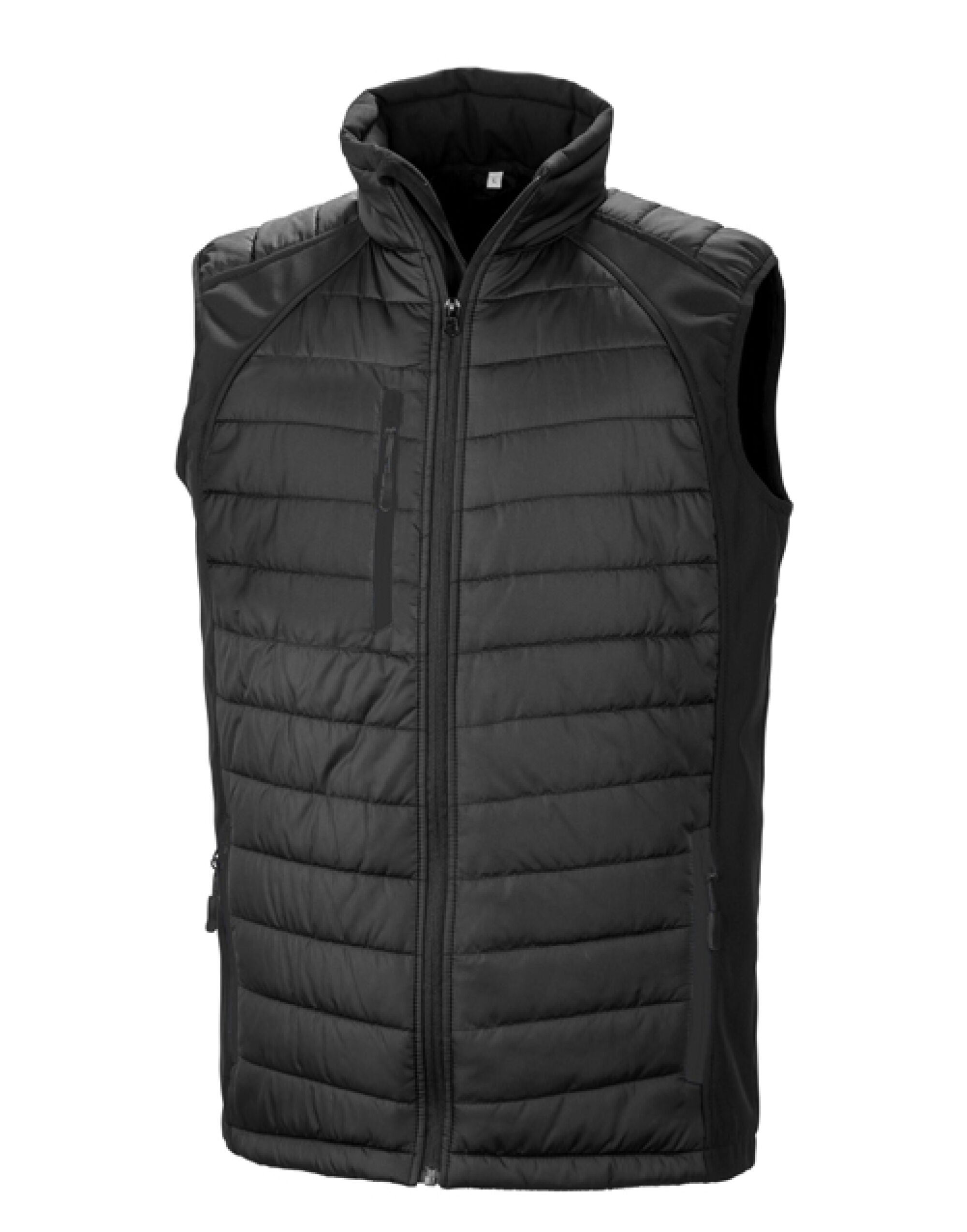 Result Black Compass Softshell Gilet R238X - Black Black - Customisable Bodywarmer