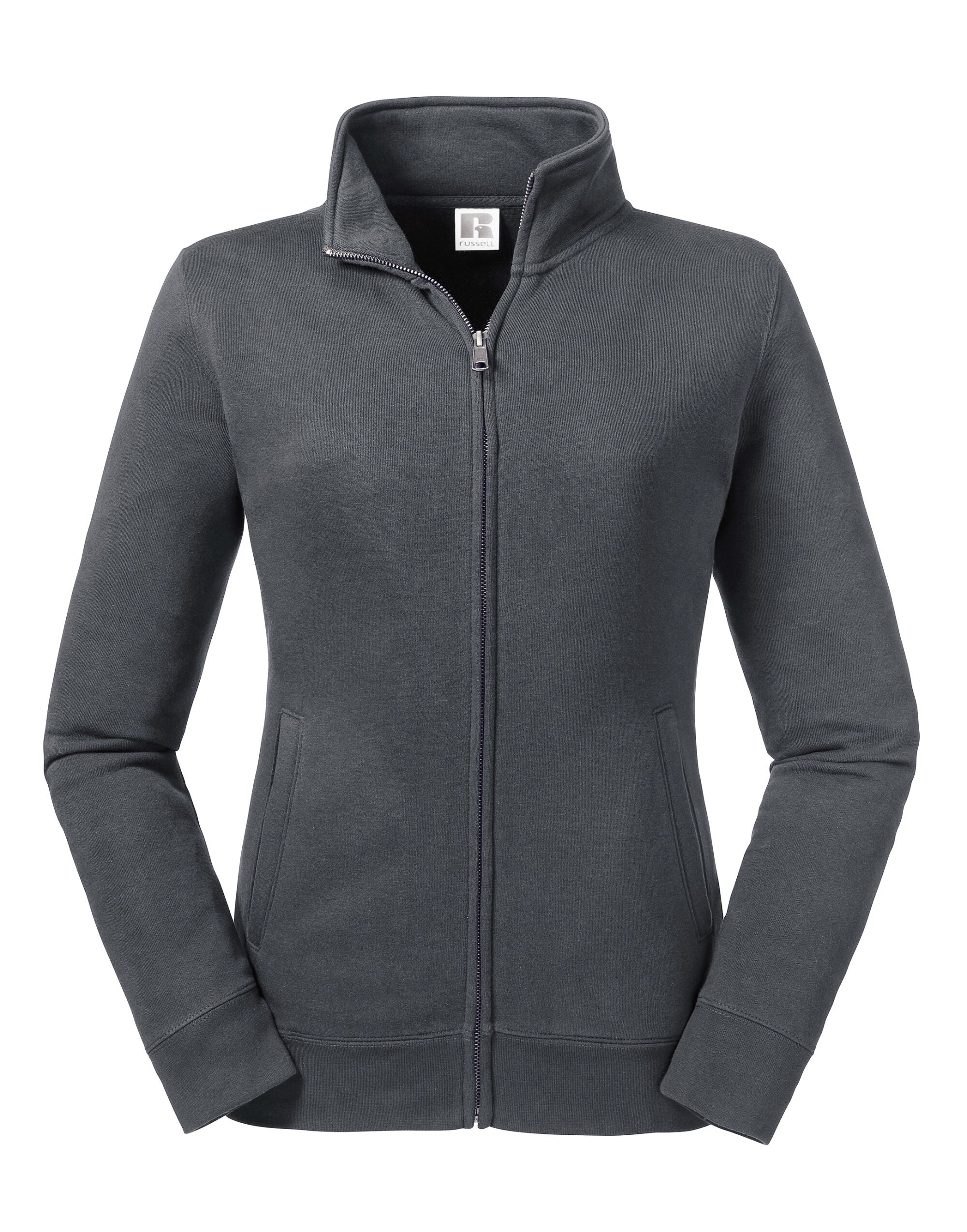 Russell Collection Russell Ladies Authentic Sweat Jacket R267F - Convoy Grey - Customisable Jackets