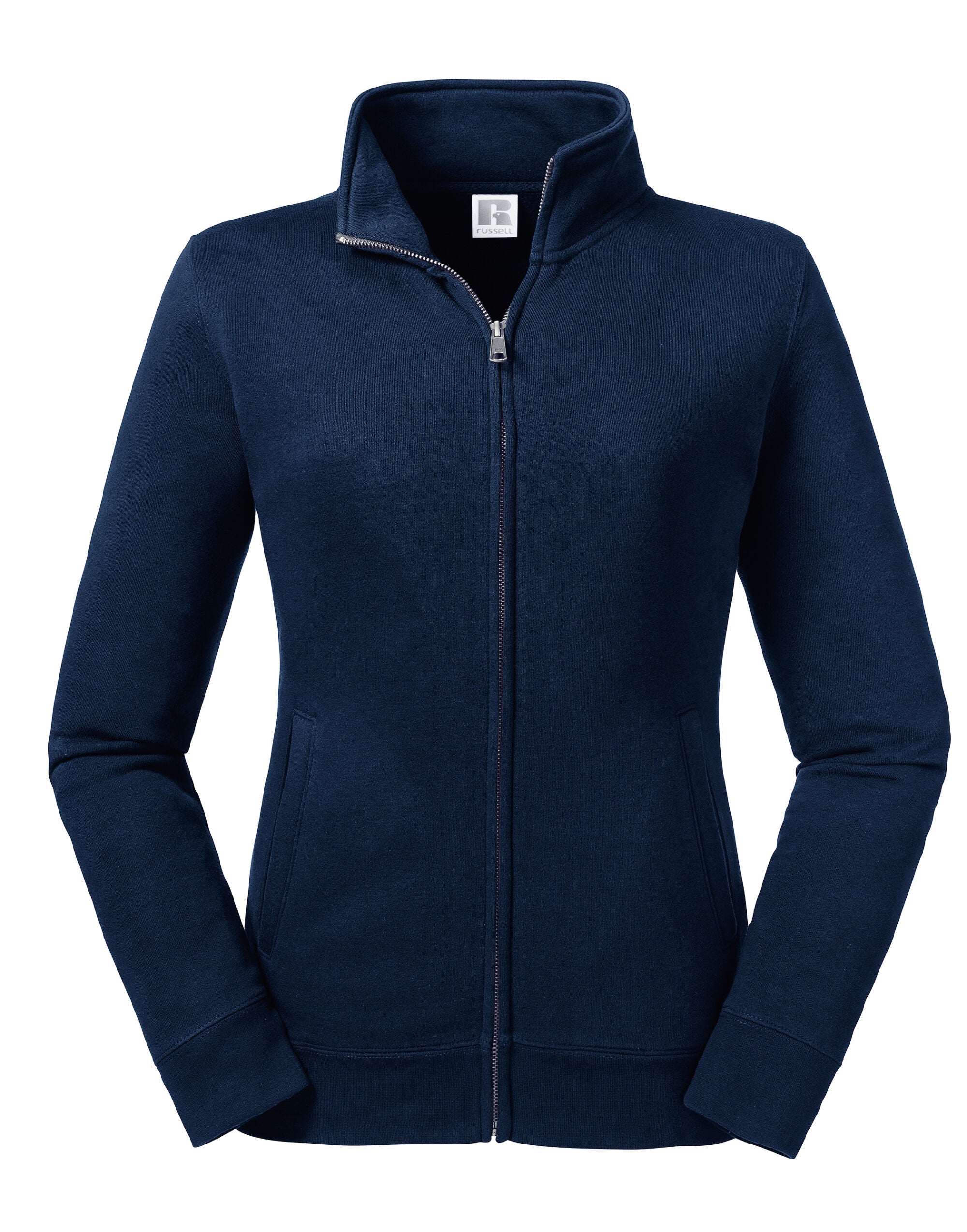 Russell Collection Russell Ladies Authentic Sweat Jacket R267F - French Navy - Customisable Jackets