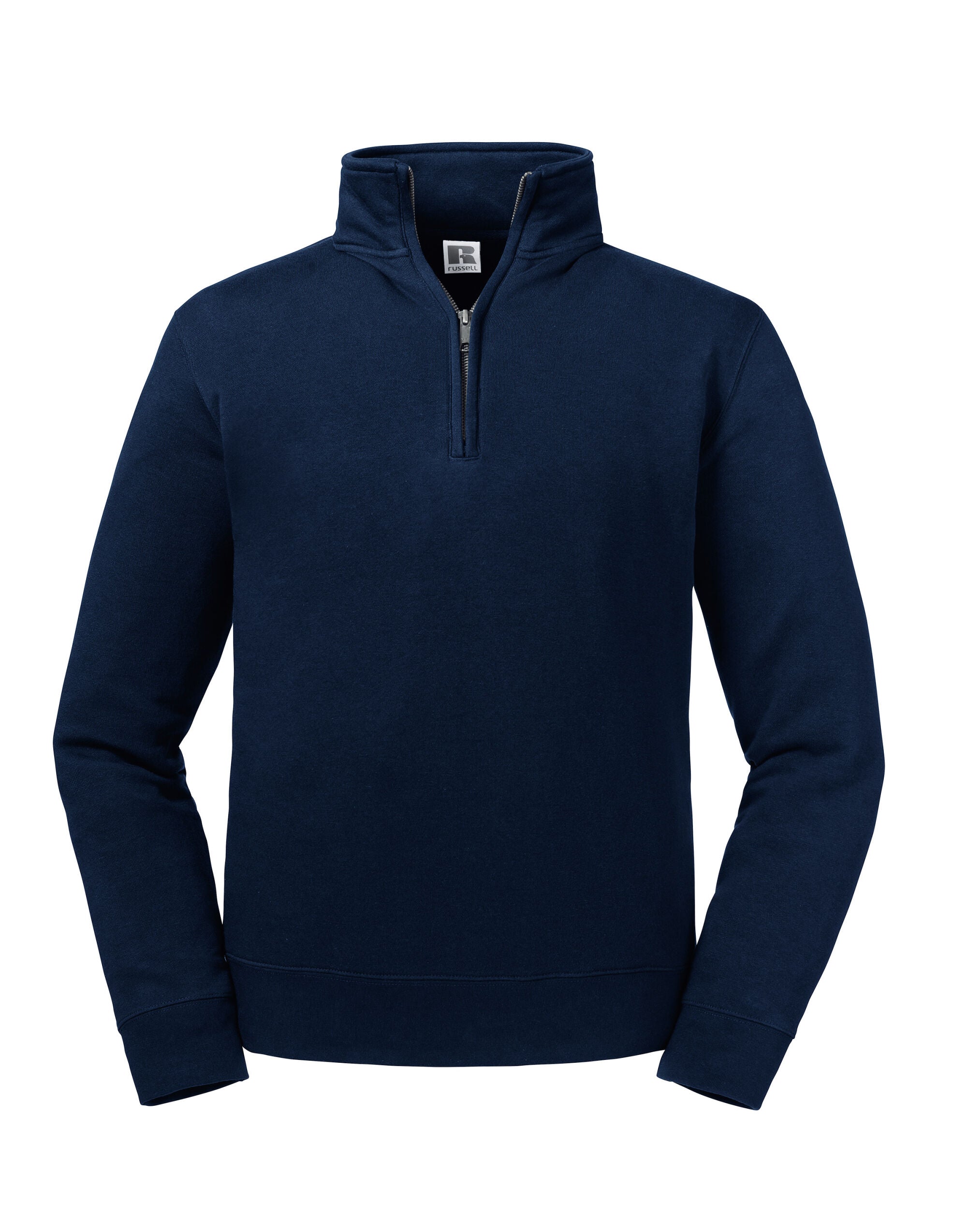Russell Collection Russell Authentic 14 Zip Sweat R270M - French Navy - Customisable Sweatshirts