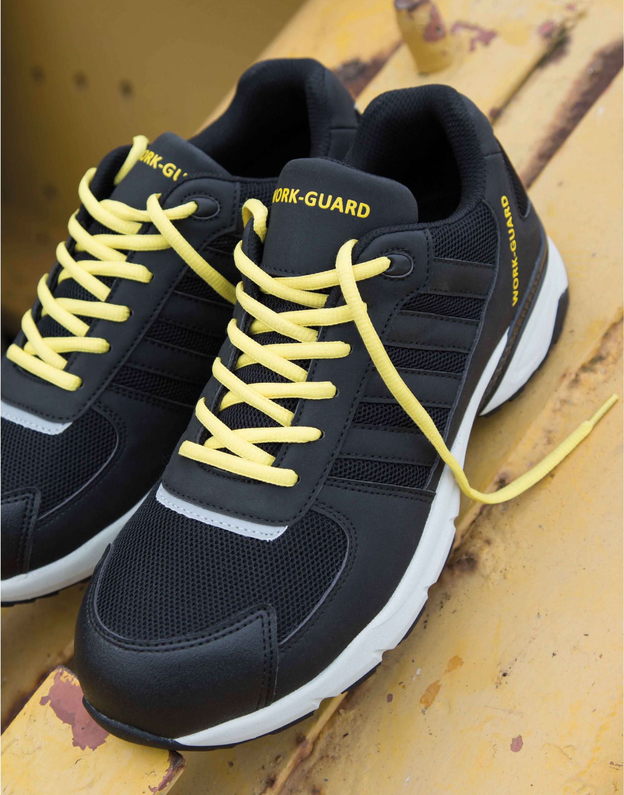 Workguard LWeight Safety Trainer R348X - Black Grey - Customisable Footwear