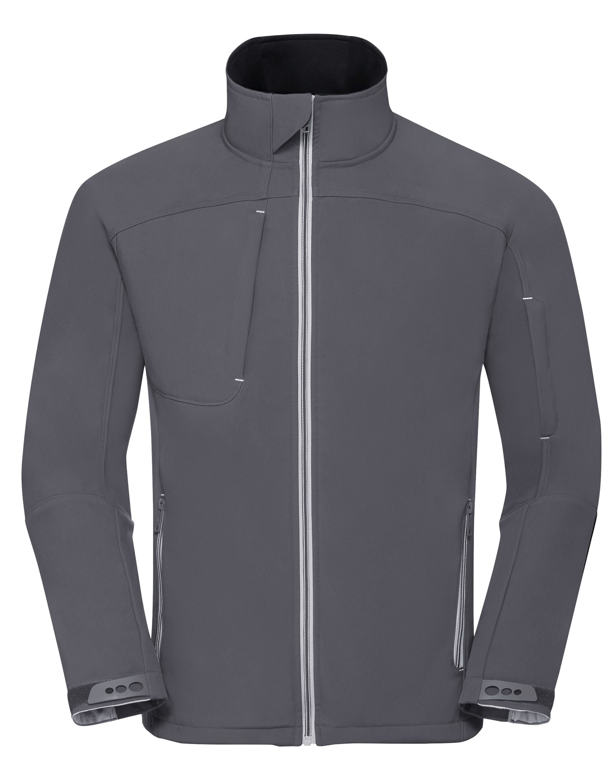 Russell Collection Russell Mens Bionic Softshell Jacket R410M - Iron Grey - Customisable Softshell Jacket