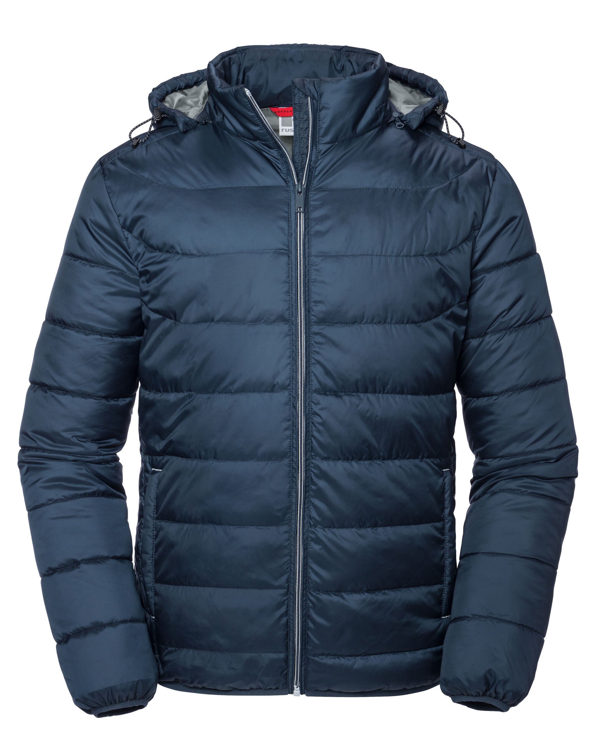 Russell Collection Russell Mens Hooded Nano Jacket R440M - French Navy - Customisable Jackets