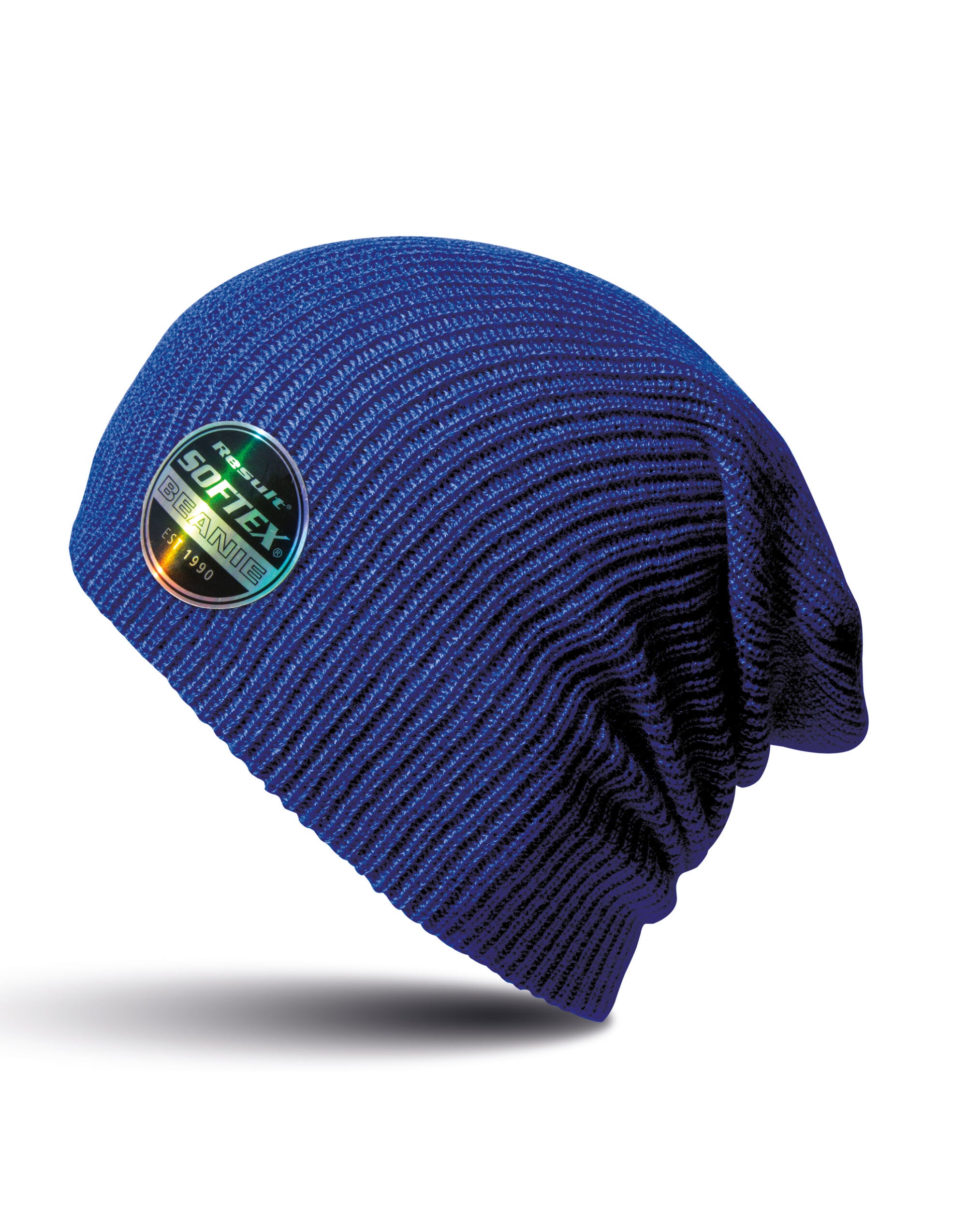 Result Core Softex Beanie Hat rc031x - Reflex Blue O S - Customisable Hats
