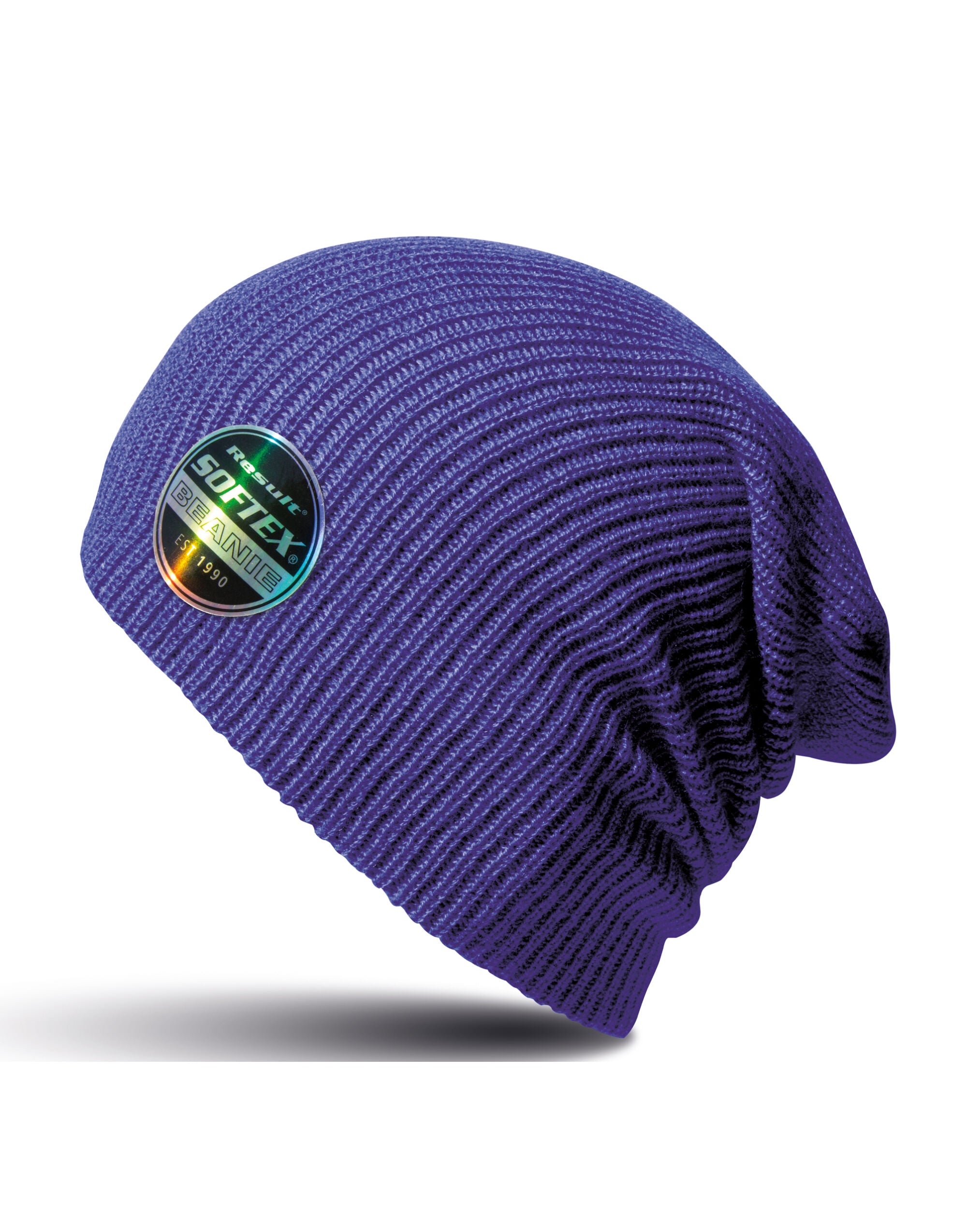 Result Core Softex Beanie Hat rc031x - Purple O S - Customisable Hats