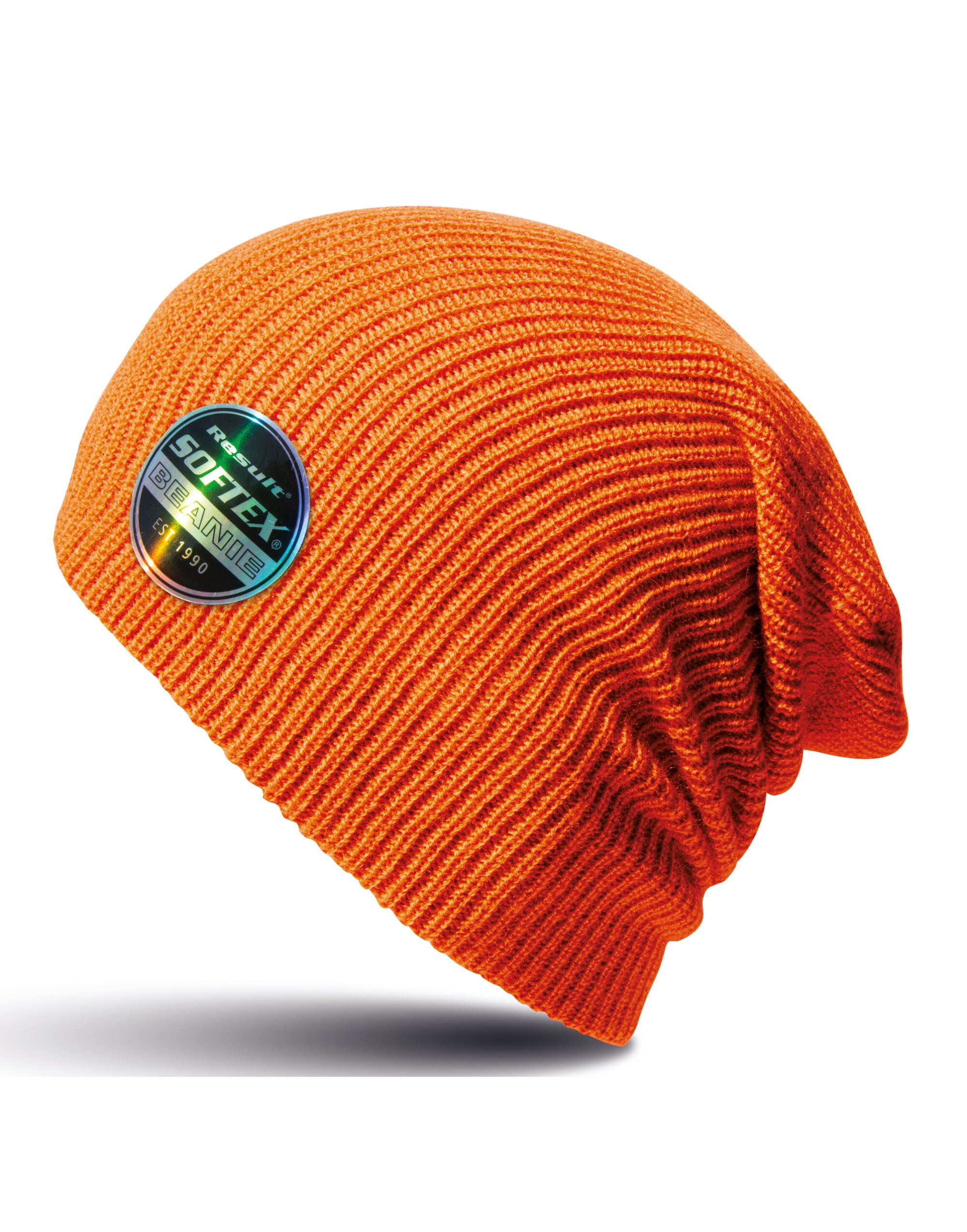 Result Core Softex Beanie Hat rc031x - Orange O S - Customisable Hats