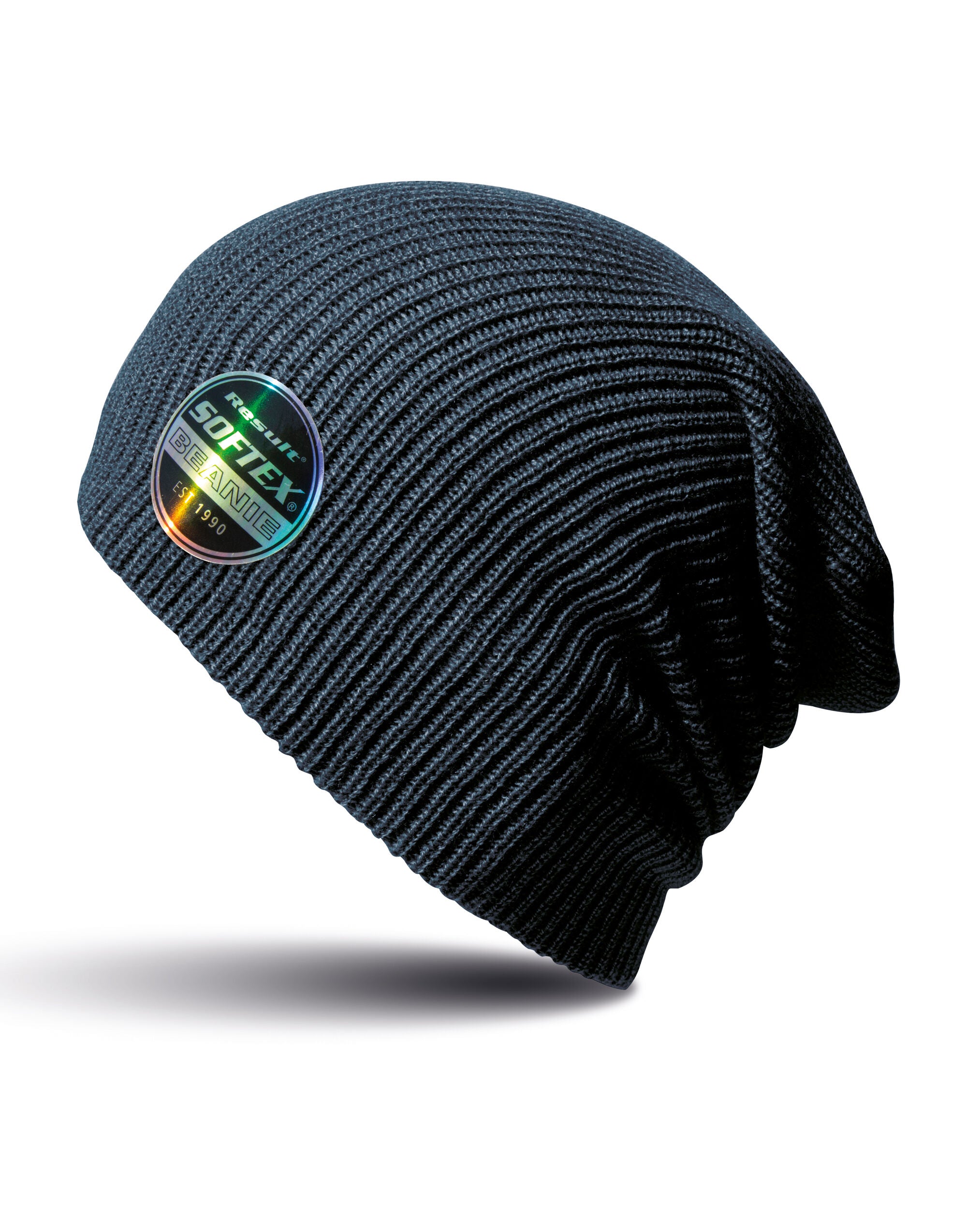 Result Core Softex Beanie Hat rc031x - Navy O S - Customisable Hats