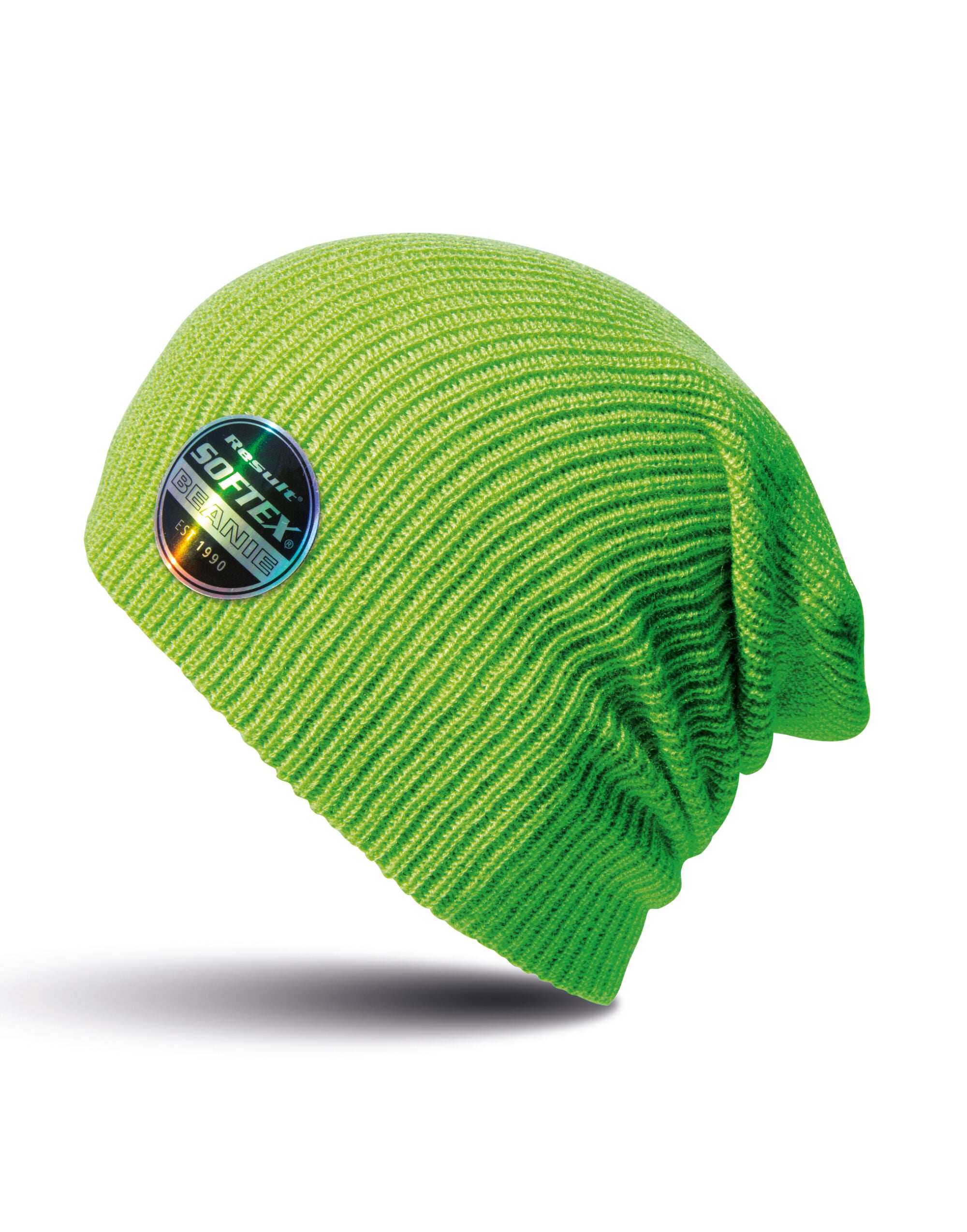 Result Core Softex Beanie Hat rc031x - Lime O S - Customisable Hats