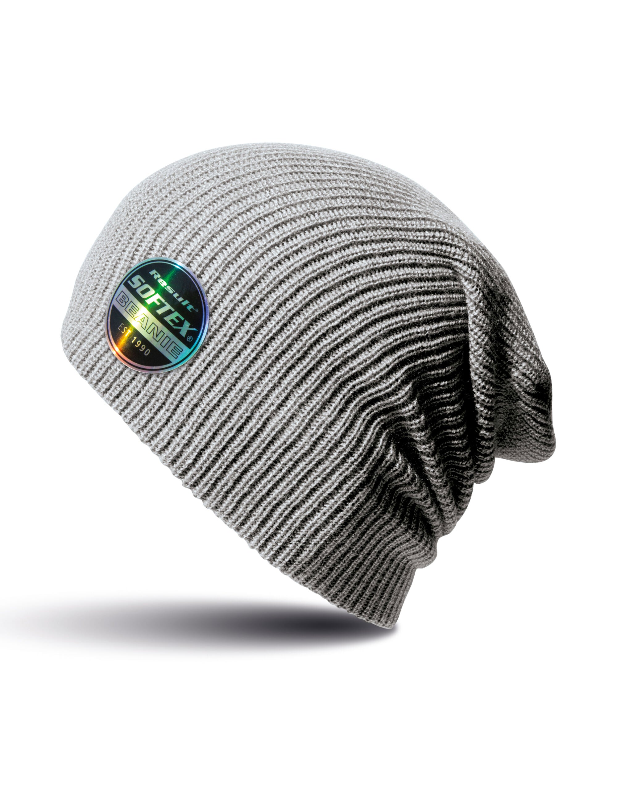 Result Core Softex Beanie Hat rc031x - Dove Grey O S - Customisable Hats