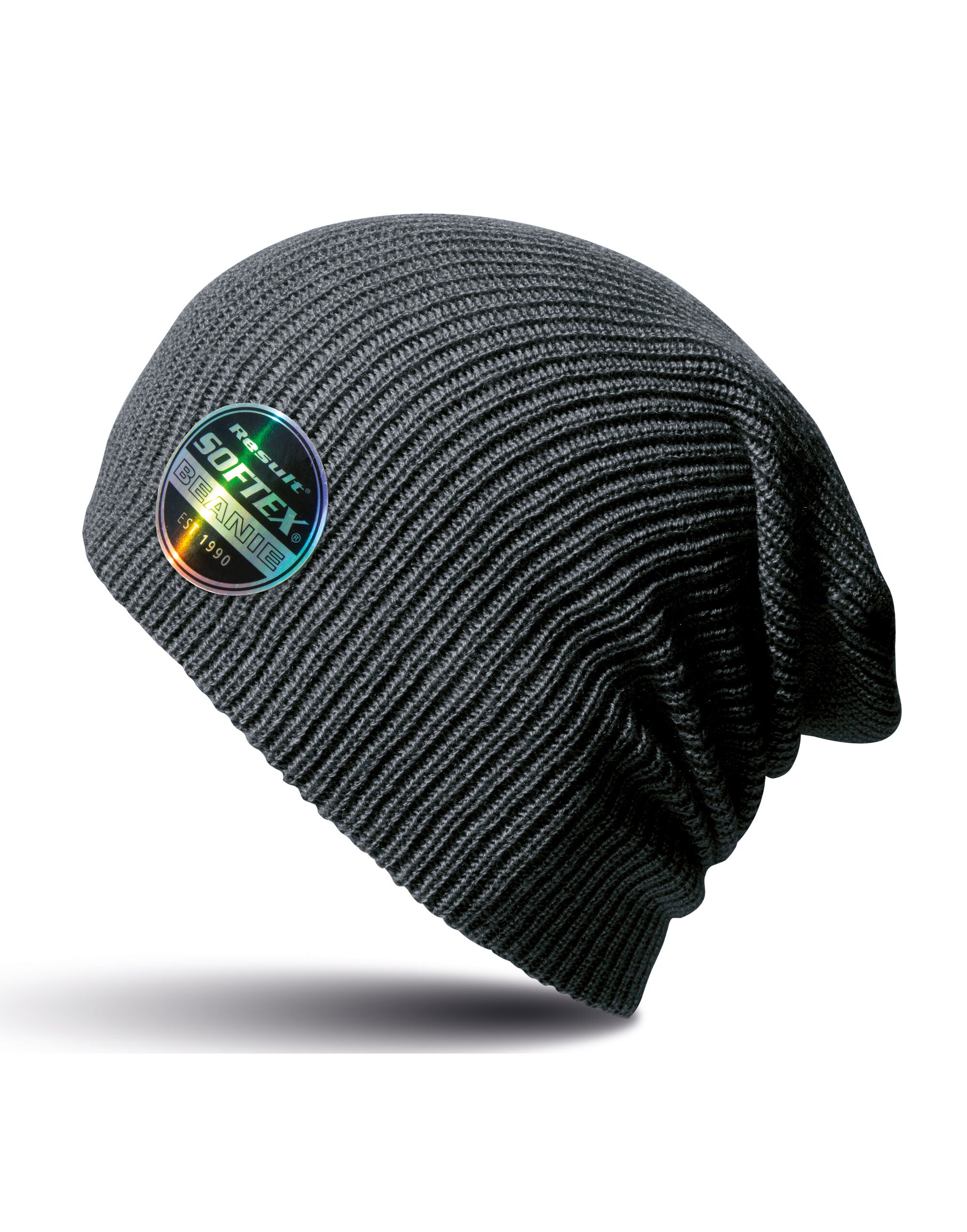 Result Core Softex Beanie Hat rc031x - Charcoal O S - Customisable Hats
