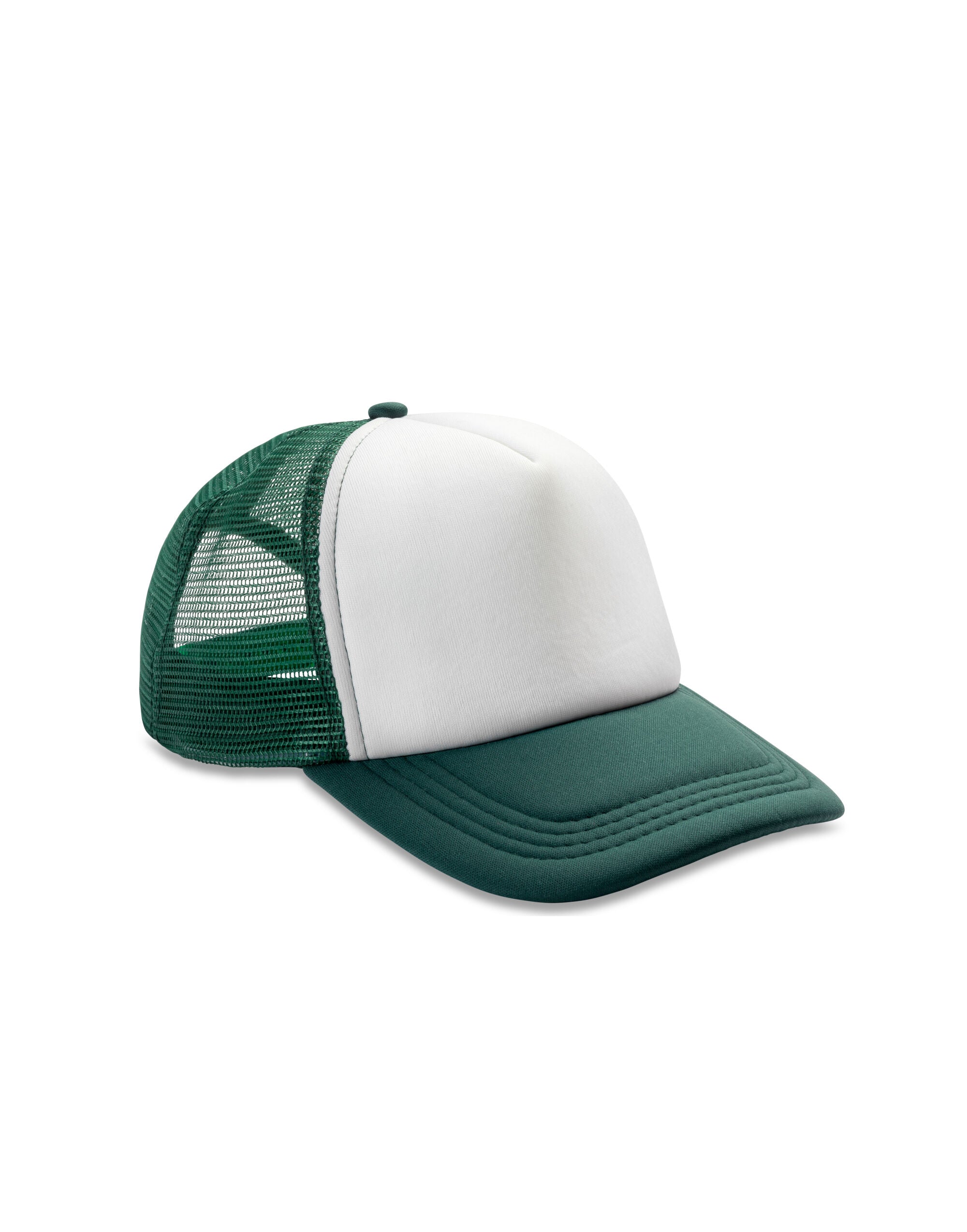Result Headwear Detroit 12 Mesh Trucker rc089x - Bottle Green White O S - Customisable Caps