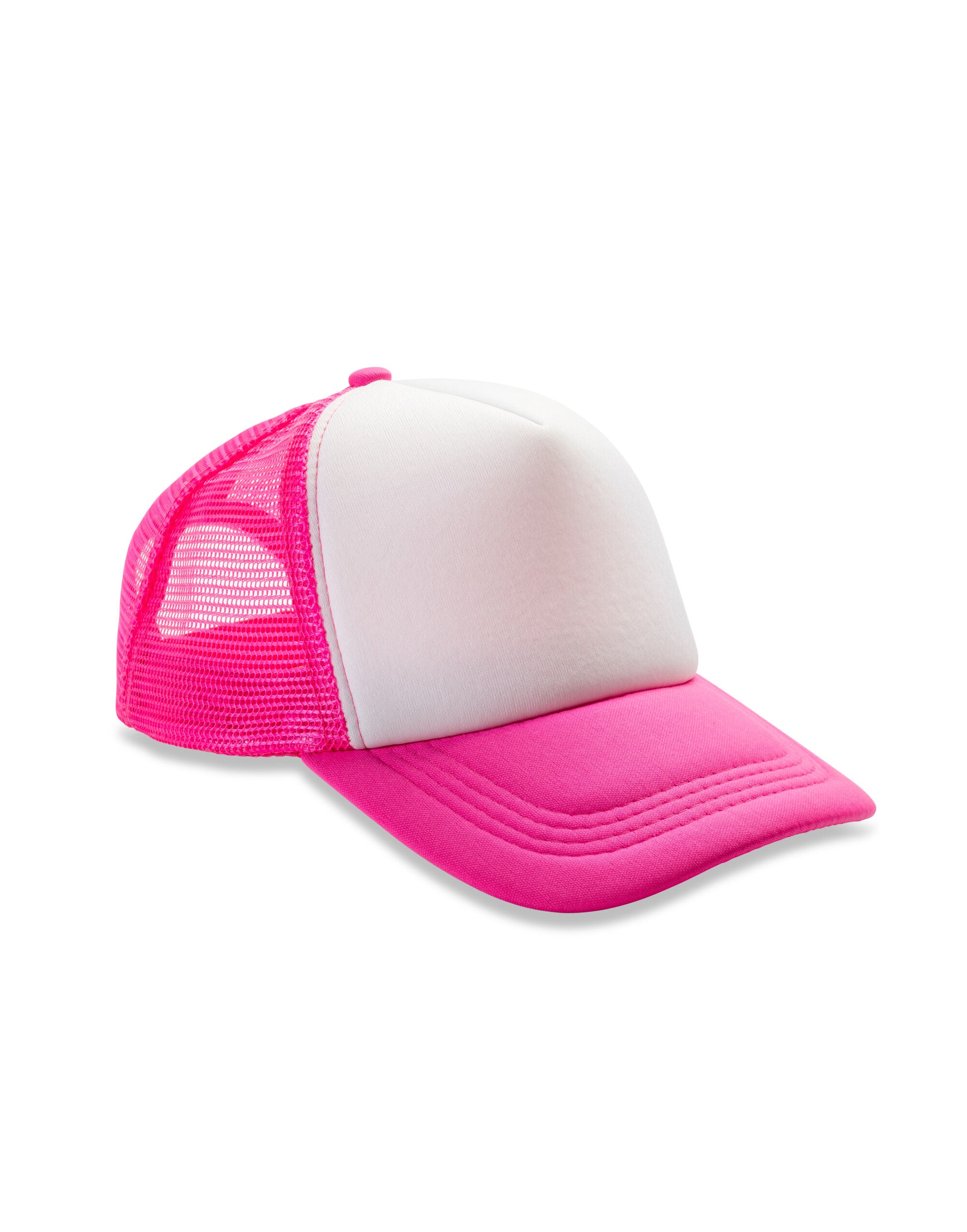 Result Headwear Detroit 12 Mesh Trucker rc089x - Super Pink White O S - Customisable Caps
