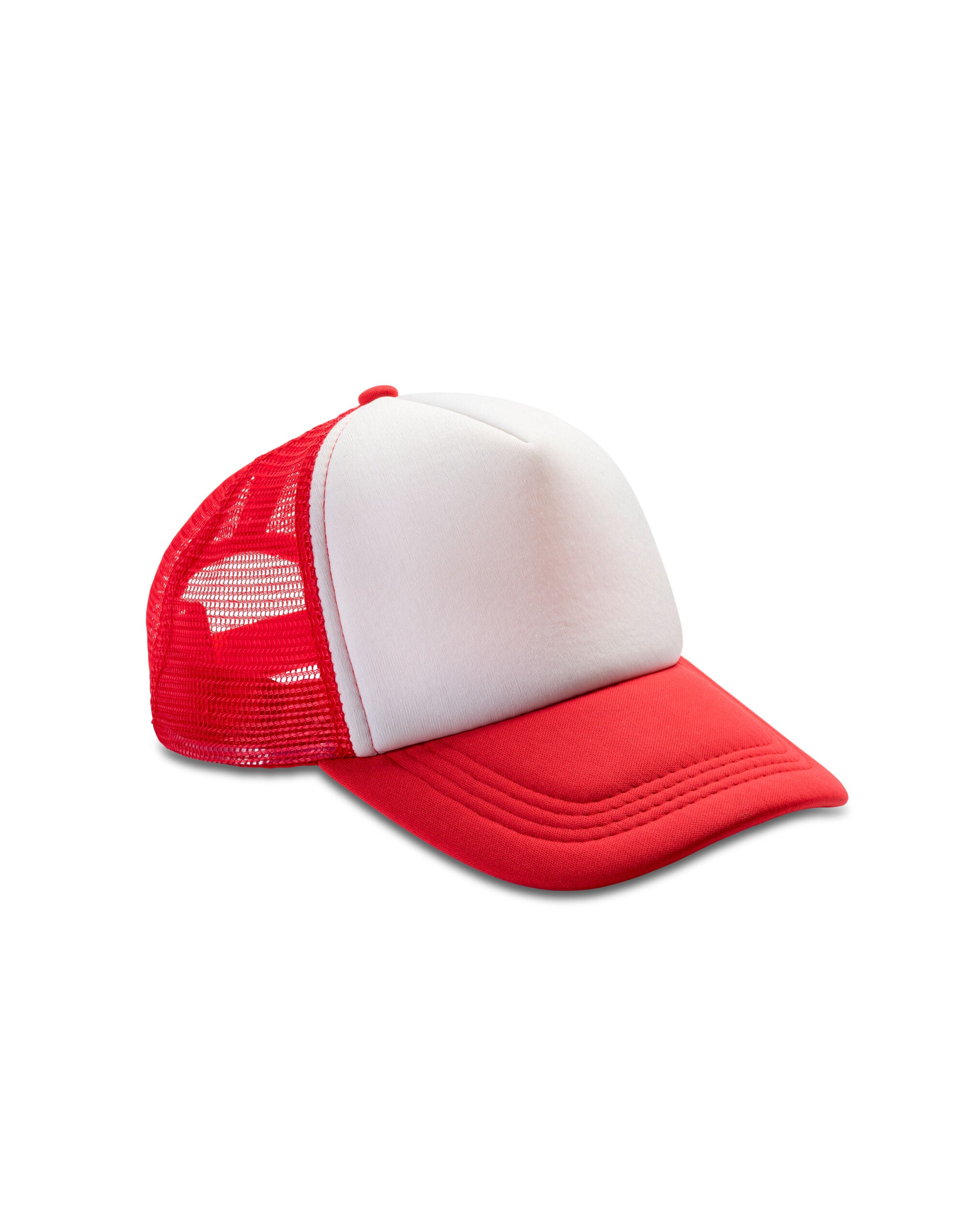 Result Headwear Detroit 12 Mesh Trucker rc089x - Red White O S - Customisable Caps