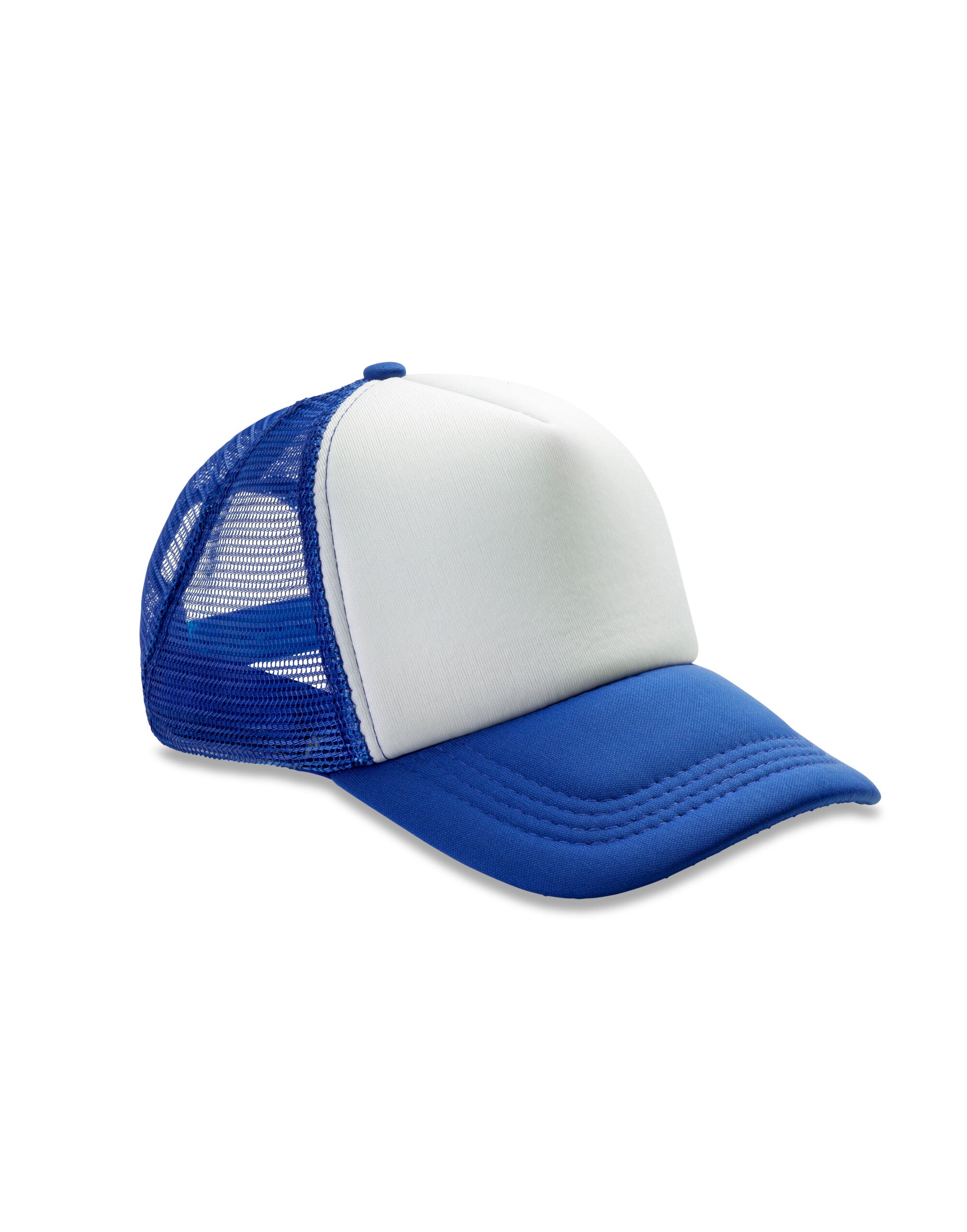 Result Headwear Detroit 12 Mesh Trucker rc089x - Royal Blue White O S - Customisable Caps